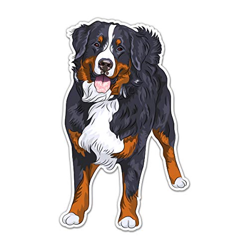 Bernese Mountain Dog Vinyl Sticker (3 Inch) - Waterproof Decal for Car, Laptop, Water Bottle, Phone - Perfect for Outdoor Adventures, Travel & Personalizing Your Belongings