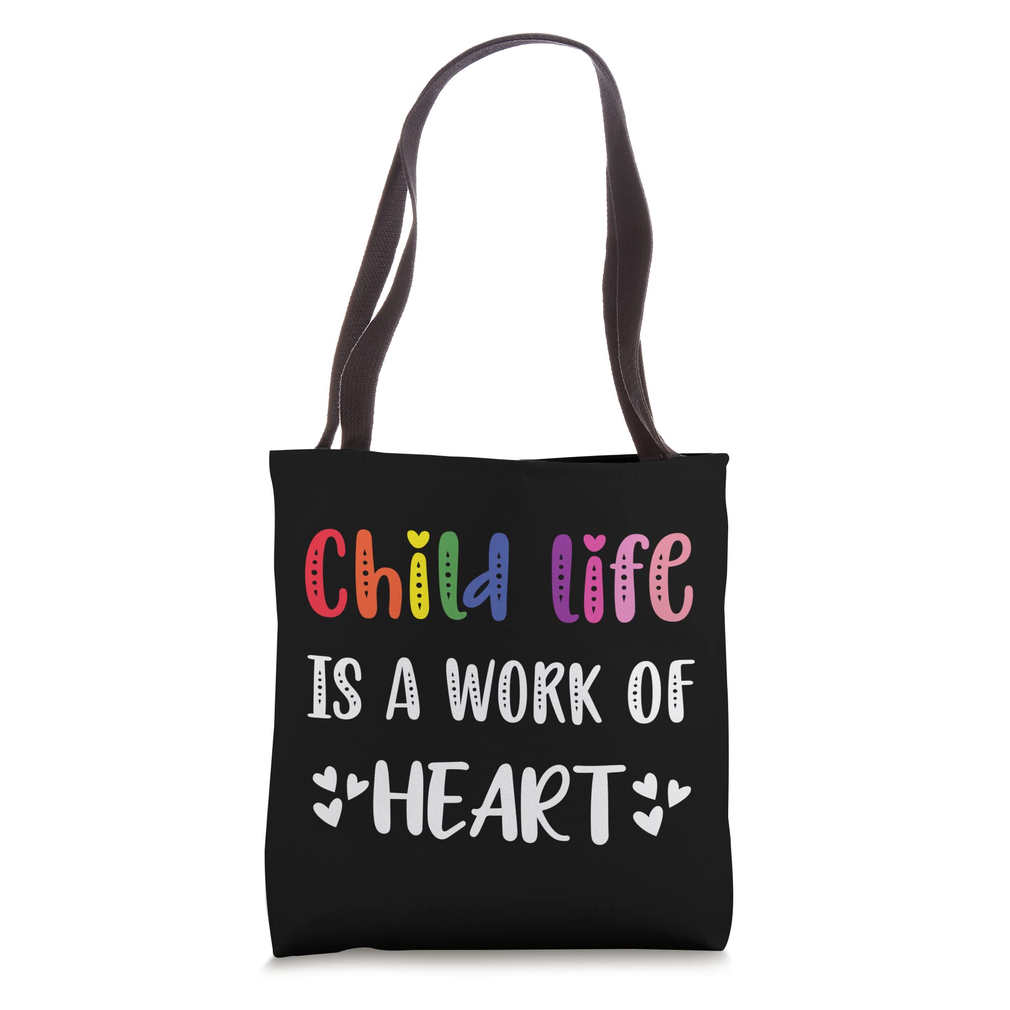 Child Life Specialist Work Of Heart Pediatric Professional Tote Bag - Durable & Spacious Healthcare Worker Gift for Hospital, Clinic & Therapy Sessions