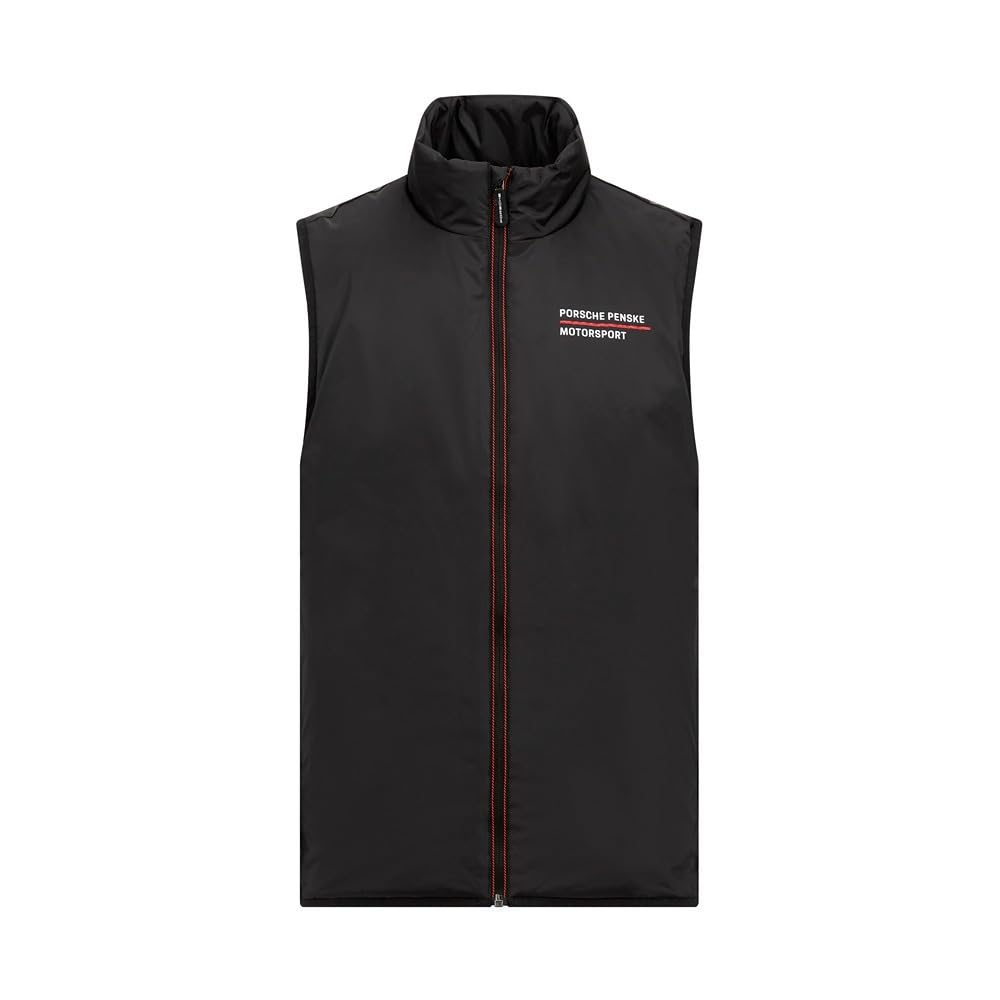 Porsche Penske Men's Black Gilet Vest - Stylish & Comfortable for Racing Fans - Perfect for Casual Wear, Outdoor Activities & Motorsport Events