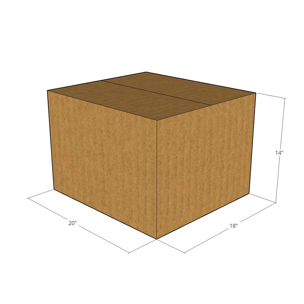 200 New Corrugated Shipping Boxes 20x18x14 Inches - 32 ECT Strength - Durable Moving & Storage Boxes for Home, Office & Ecommerce Packaging