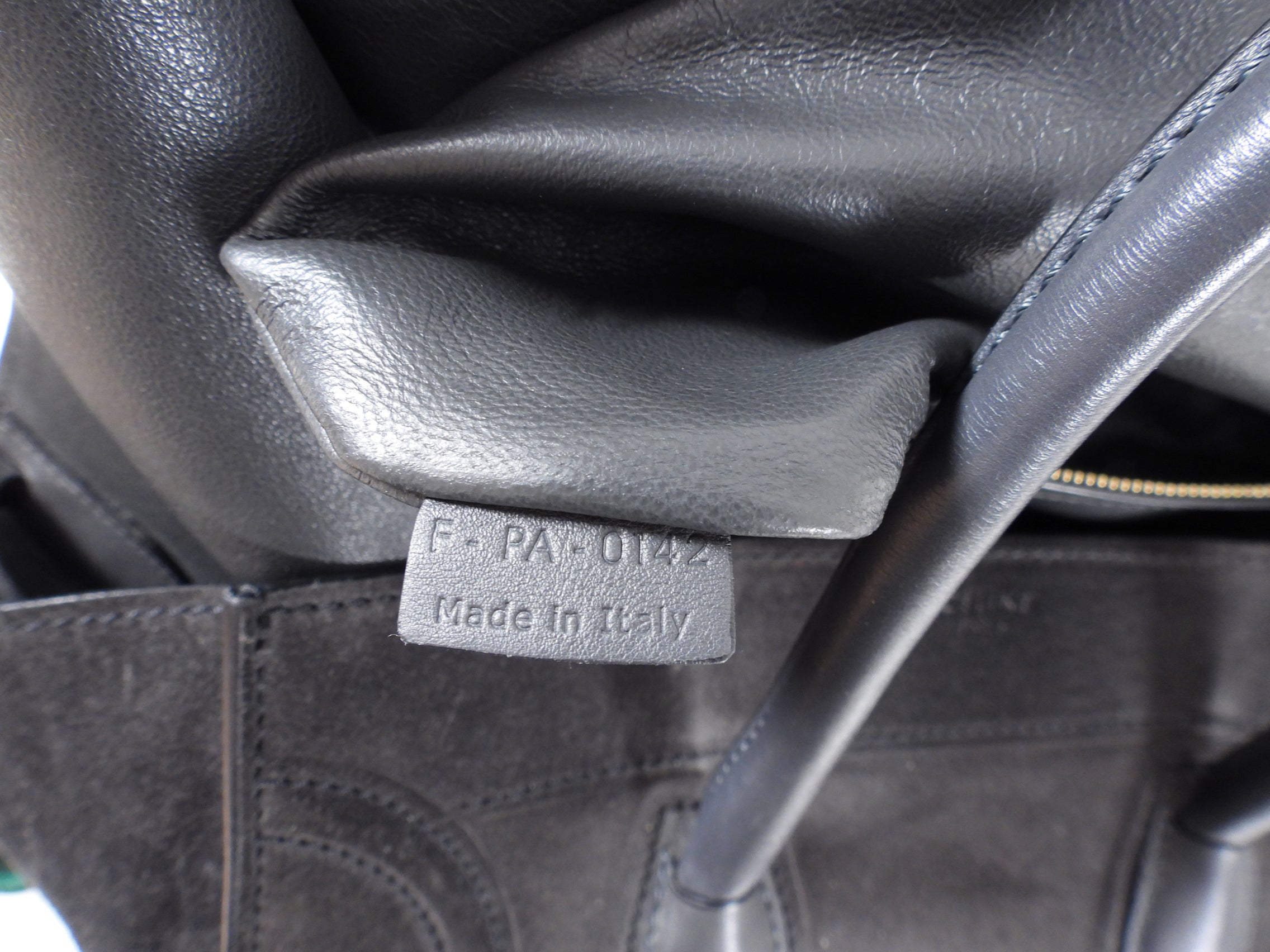 Celine Charcoal Grey Phantom Luggage Tote Bag - Luxury Leather Handbag for Women, Designer Work Tote & Travel Bag - Perfect for Office, Business Meetings & Weekend Getaways