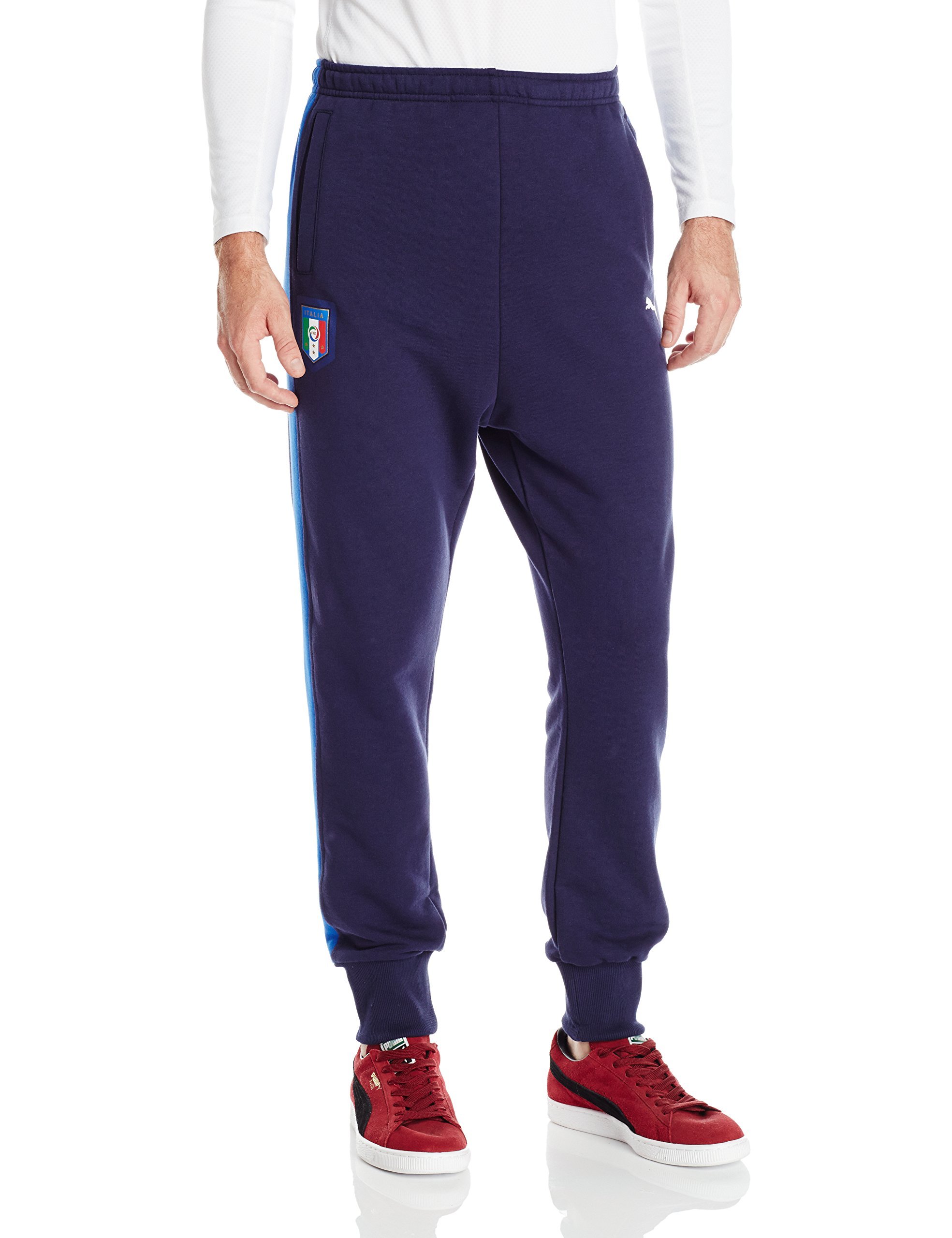 PUMA Men's FIGC Italia Tribute 2006 Soccer Pants - Comfortable Training & Match Joggers for Football Fans - Perfect for Games, Practice & Casual Wear