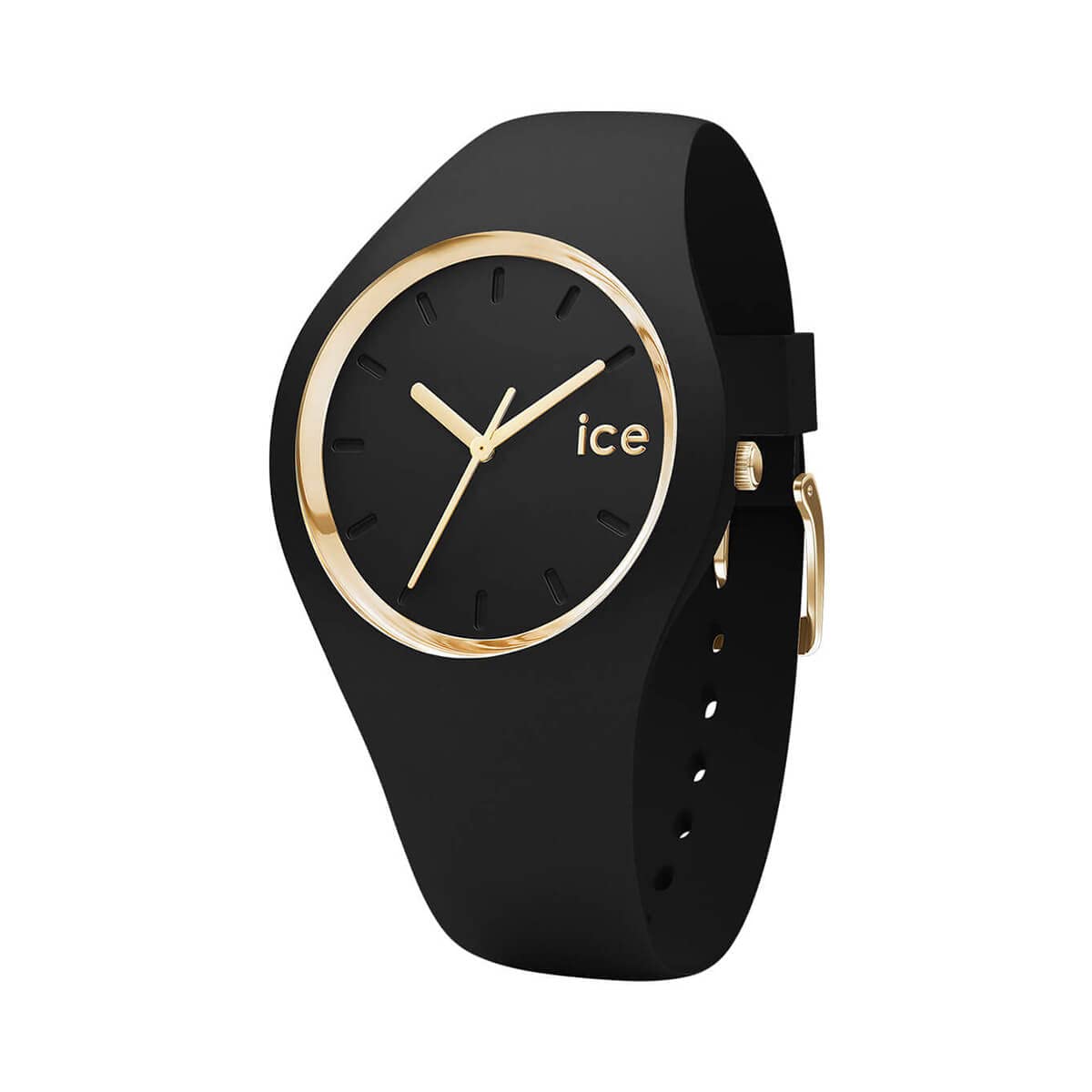 Ice-Watch ICE Glam Black Women's Watch - Stylish Silicone Strap Waterproof Wristwatch for Women - Perfect for Everyday Wear, Work & Casual Outfits