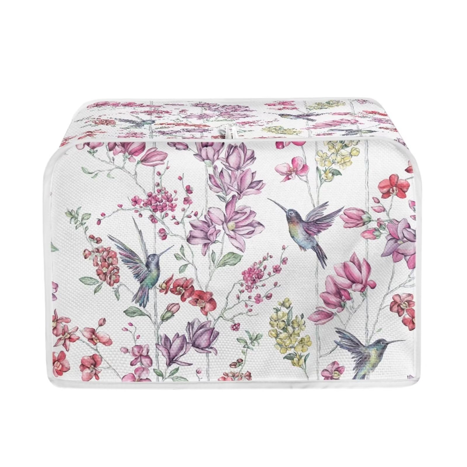 AFPANQZ Hummingbird Flower Toaster Cover - Kitchen Appliance Protector for Toasters & Bread Makers - Cute Home Decor for Women's Kitchen Accessories - Perfect for Small Appliance Protection & Kitchen Decor