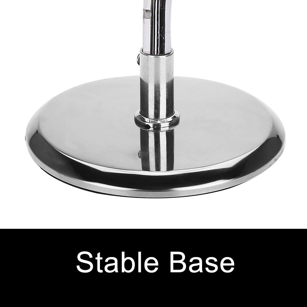 Stainless Steel Hair Dryer Holder with Acrylic Base - Bathroom & Salon Organizer Rack for Hair Dryer Storage - Stable Desktop Stand for Home, Vanity, Dressing Table (Perfect for Small Spaces & Clutter-Free Countertops)