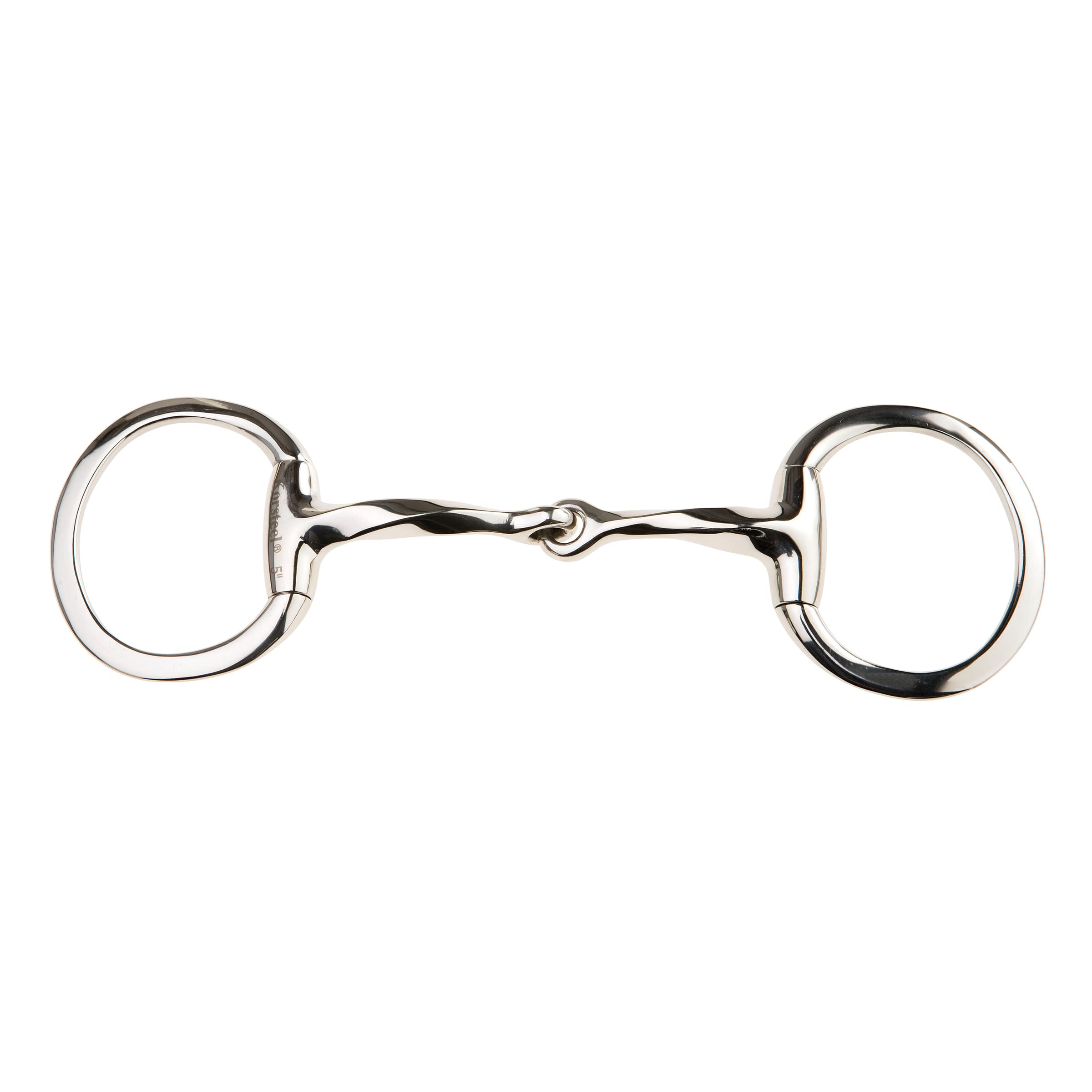 JP Korsteel Stainless Steel Slow Twist Eggbutt Snaffle Bit - 5.5 Inch Horse Training Bit for Gentle Control | Perfect for Dressage, Jumping & Trail Riding