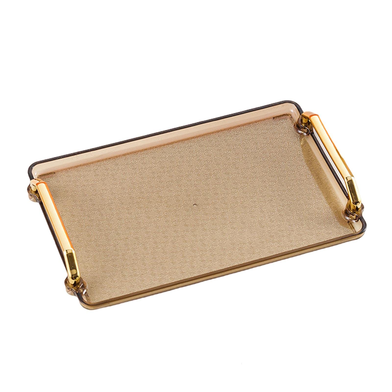 Nordic Amber Serving Tray - Elegant Vanity Tray for Jewelry, Bathroom Decor & Wedding Party Dishes | Perfect for Home Organization & Stylish Countertop Display