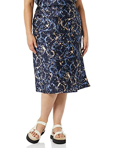 Navy Marble Print