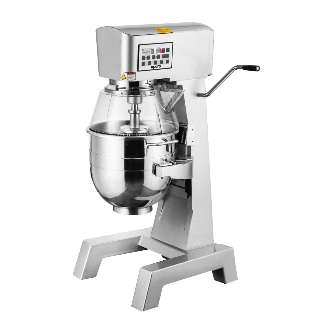 Apuro 30L Digital Planetary Mixer - Commercial Dough Mixer for Baking, Pizza, Bread & Pastry - Heavy Duty Stainless Steel Mixing Bowl - Perfect for Bakeries, Restaurants & Home Kitchens