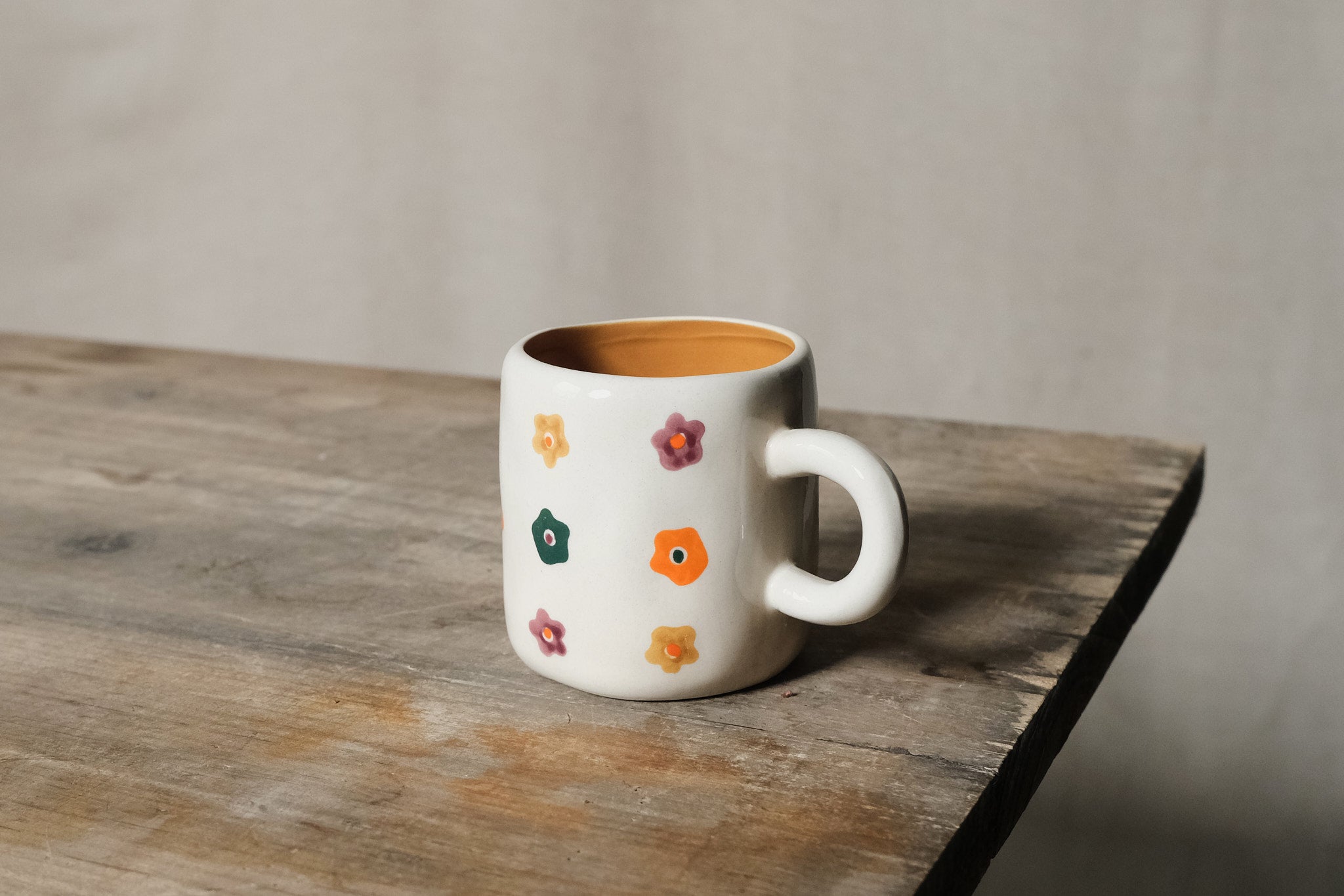 Premium Flower Espresso Mug - Elegant Ceramic Coffee Cup for Espresso & Cappuccino - Perfect for Home, Office & Gifts - Ideal for Morning Coffee, Tea Time & Relaxation