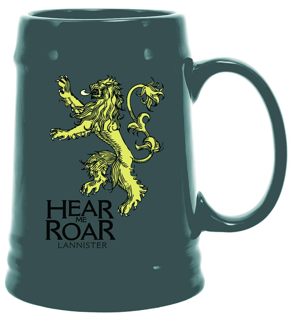 Game of Thrones Lannister Sigil Ceramic Beer Stein - Official Dark Horse Deluxe Collectible Mug for Fans - Perfect for Themed Parties, Gifts, and Home Decor