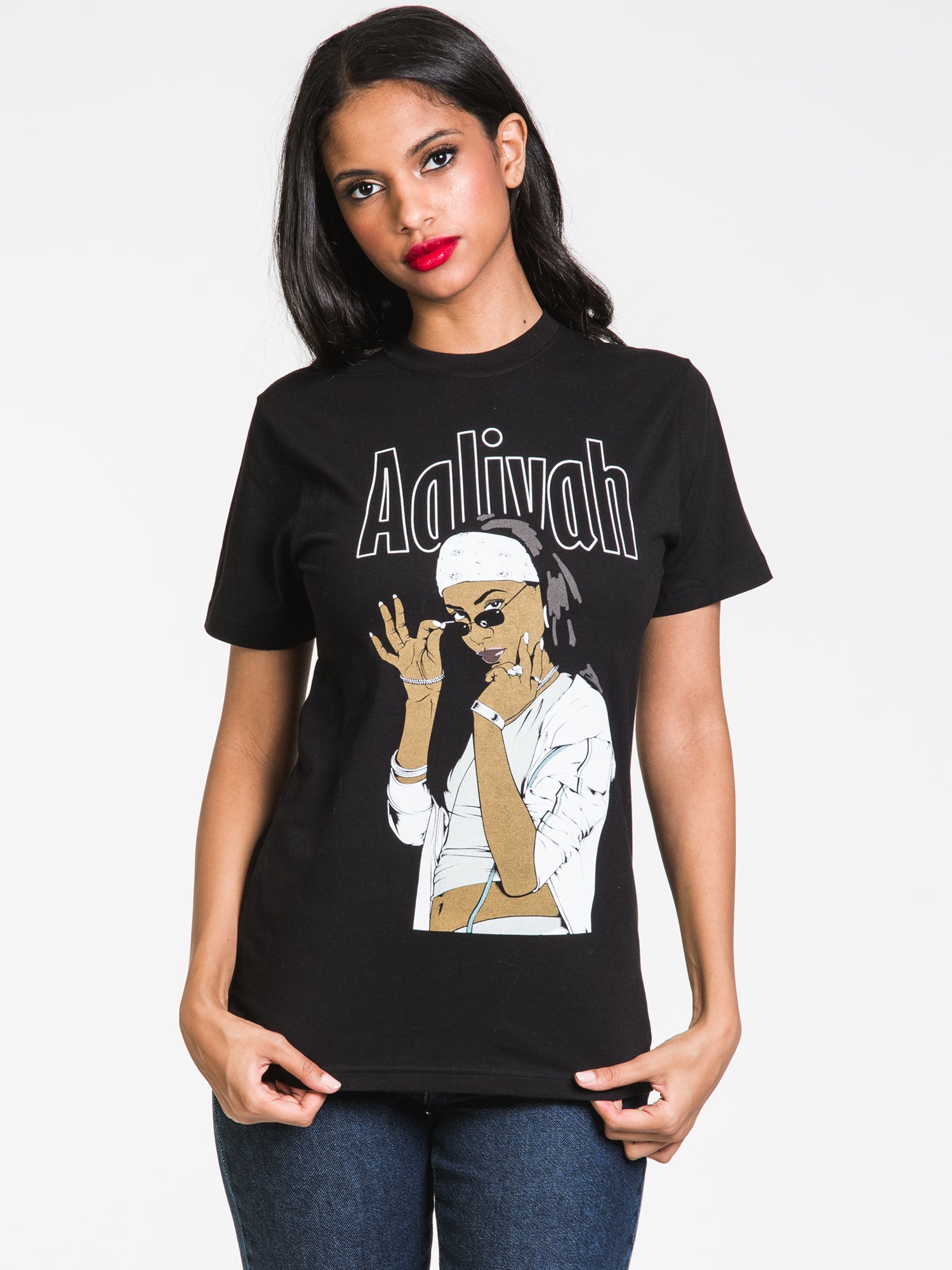 AALIYAH Graphic T-Shirt for Women - Soft Cotton Casual Tee - Perfect for Everyday Wear, Outings & Concerts | Clearance Sale
