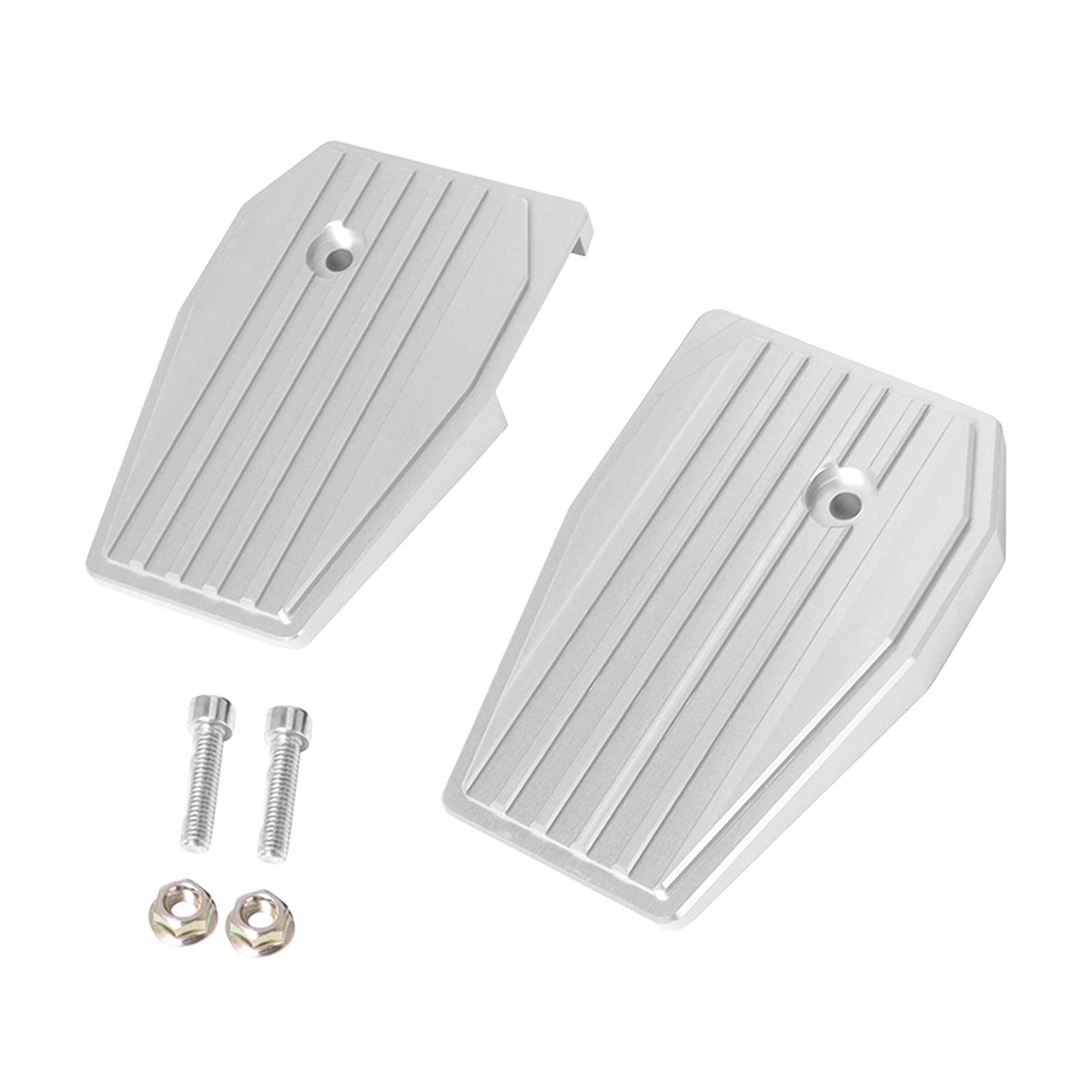 Honda Rebel CMX500 CMX300 2017-2020 Motorcycle Billet Wide Foot Pegs - Silver Replacement Pedals & Foot Rests for Comfort & Style - Perfect for Long Rides & Custom Upgrades