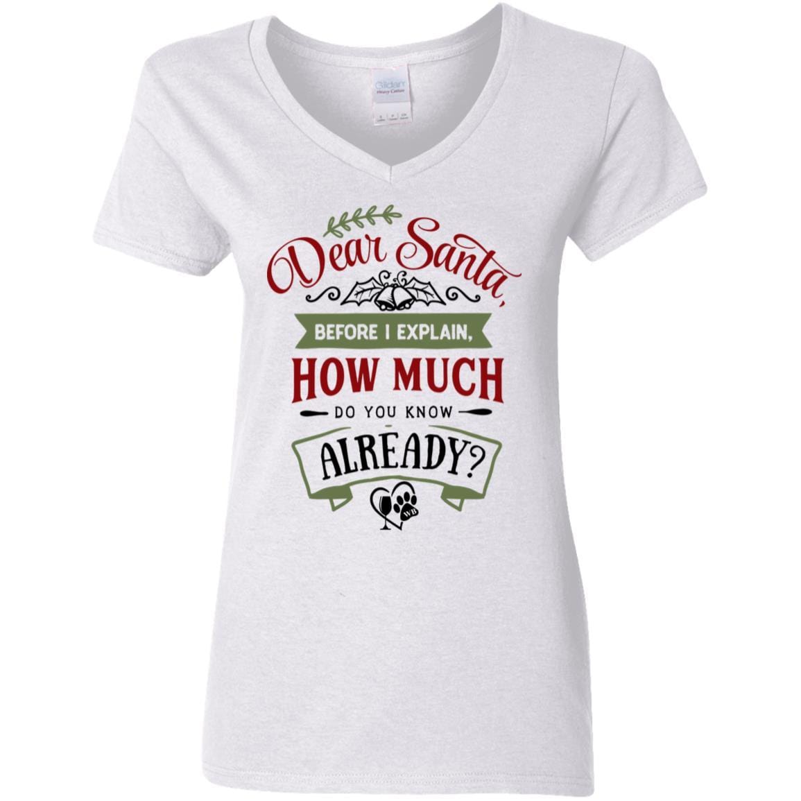 WineyBitches.Co Women's 5.3 oz V-Neck T-Shirt - Soft Cotton Casual Tee for Everyday Wear, Girls Night Out & Wine Tasting Events