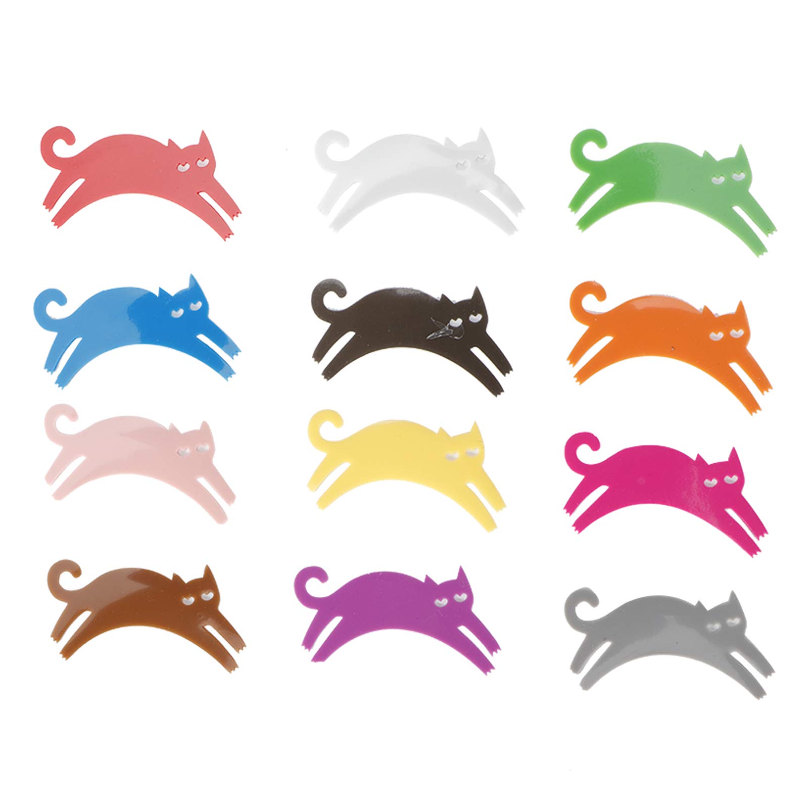 Zerodis 24-Piece Wine Glass Markers Set - Cute Cat & Dog Shaped Drink Identifiers for Wine, Cocktail, and Champagne Glasses - Perfect for Bar Parties, Dinner Events, and Wedding Receptions