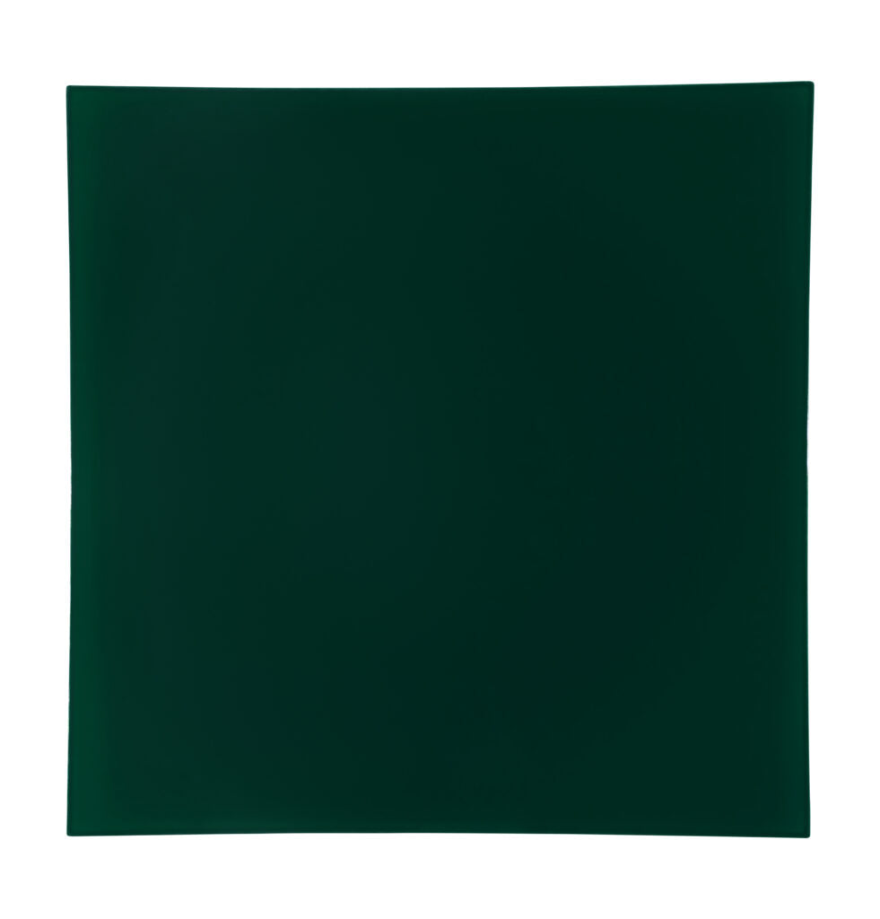 13 Inch Dark Green Square Plastic Charger Plates - Set of 4 | Elegant Dinnerware for Weddings, Parties & Formal Dining