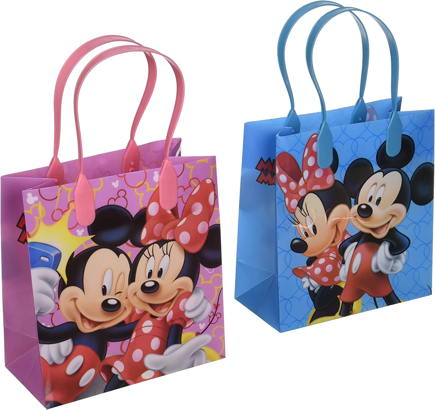 24-Piece Disney Mickey & Minnie Mouse Party Favor Bags - Bulk Goodie Bags for Birthday Parties, Baby Showers & Kids' Events - Perfect for Candy, Toys & Gifts