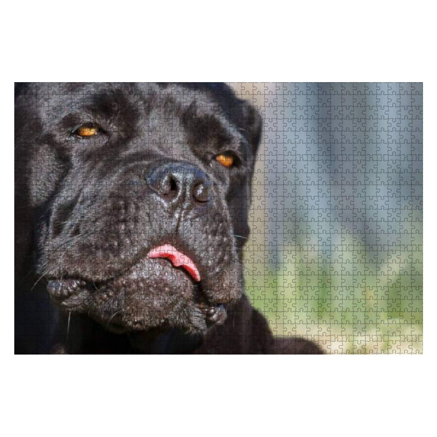 Funny Cane Corso Dog Portrait 1000-Piece Wooden Jigsaw Puzzle - DIY Educational Toy for Kids & Adults, Stress Relief Gift, Home Decor Art - Perfect for Family Game Nights, Classroom Activities & Creative Wall Decor