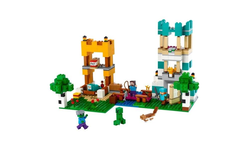 LEGO Minecraft The Crafting Box 4.0 21249 Building Blocks Toy Set with Mini Figures - Creative Construction Playset for Kids Ages 8+ | Perfect for Birthday Gifts & STEM Learning Activities