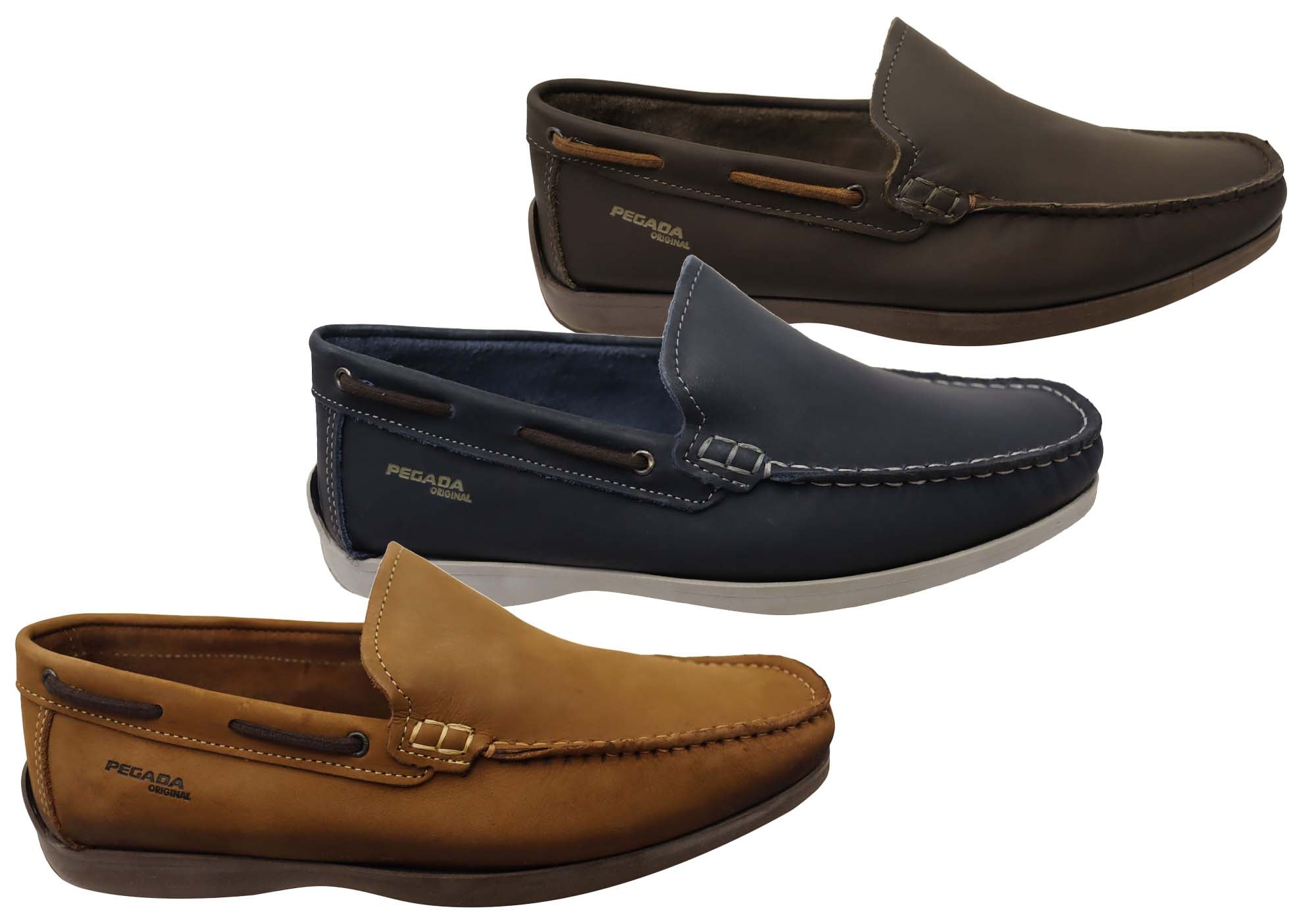 Premium Men's Leather Loafers - Brazilian-Made Comfortable Slip-On Shoes for Business Casual & Travel | Pegada Harbour