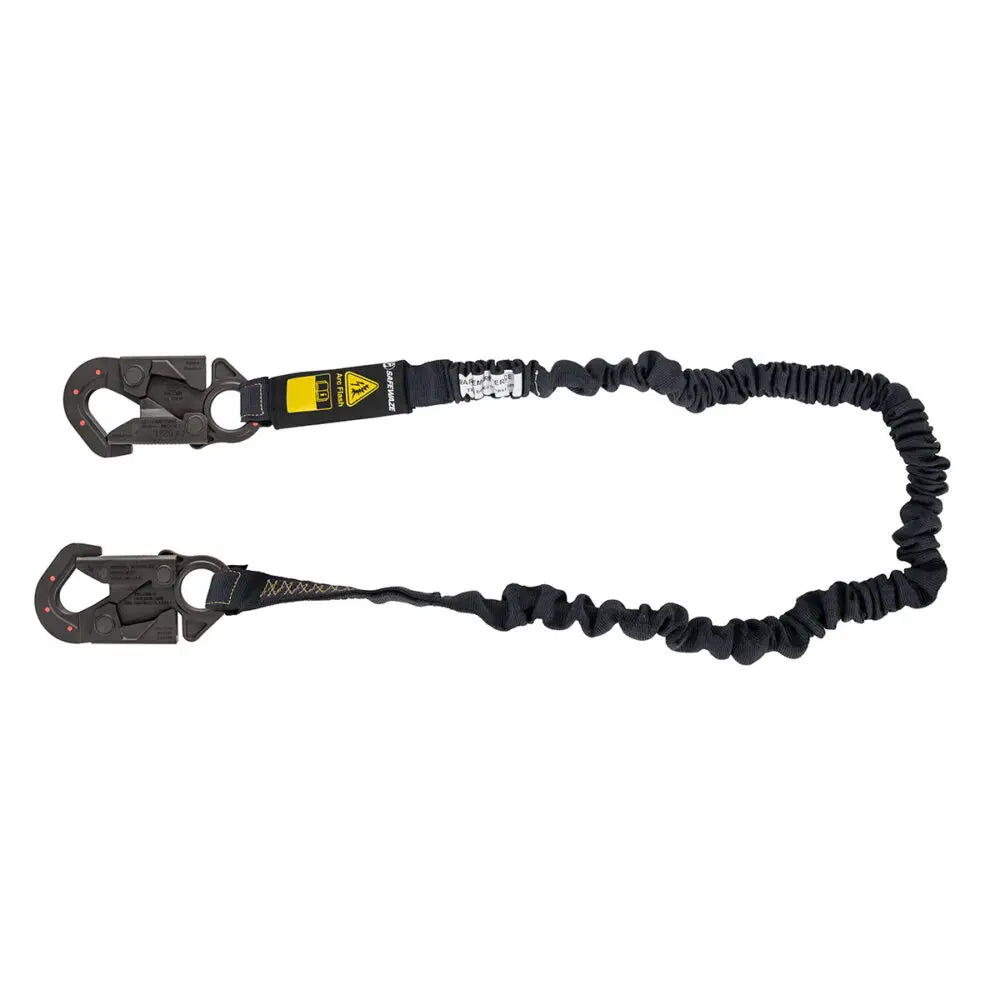 Arc Flash 6' Aramid Dielectric Safety Lanyard with Energy Absorbing Snap Hook - Fall Protection for Electrical Workers & Utility Professionals