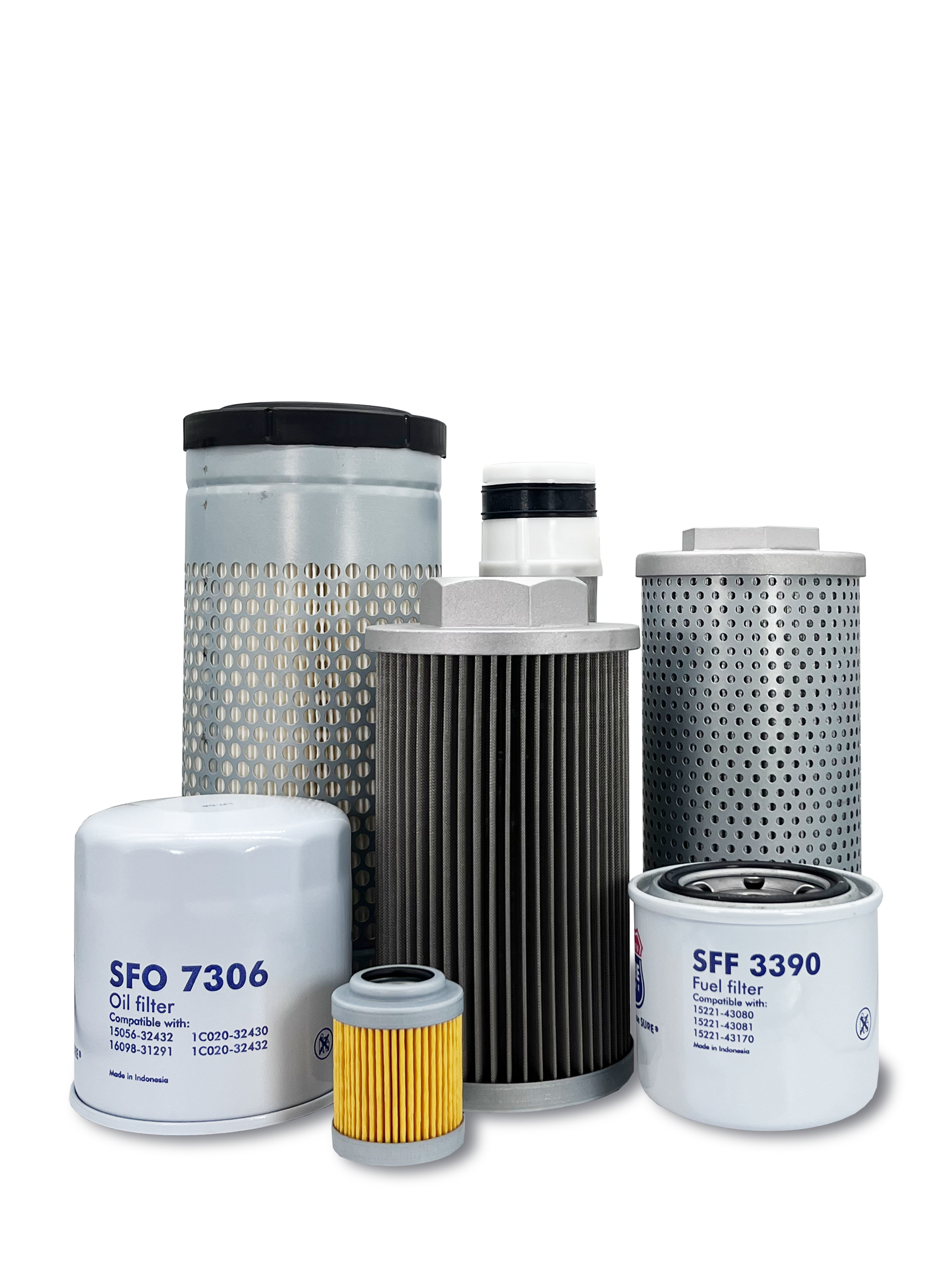 HERO® Maintenance Filter Kit for Kubota KX91-3S2 Excavator - Air, Oil & Fuel Filters Replacement Set - Perfect for Construction & Excavation Projects