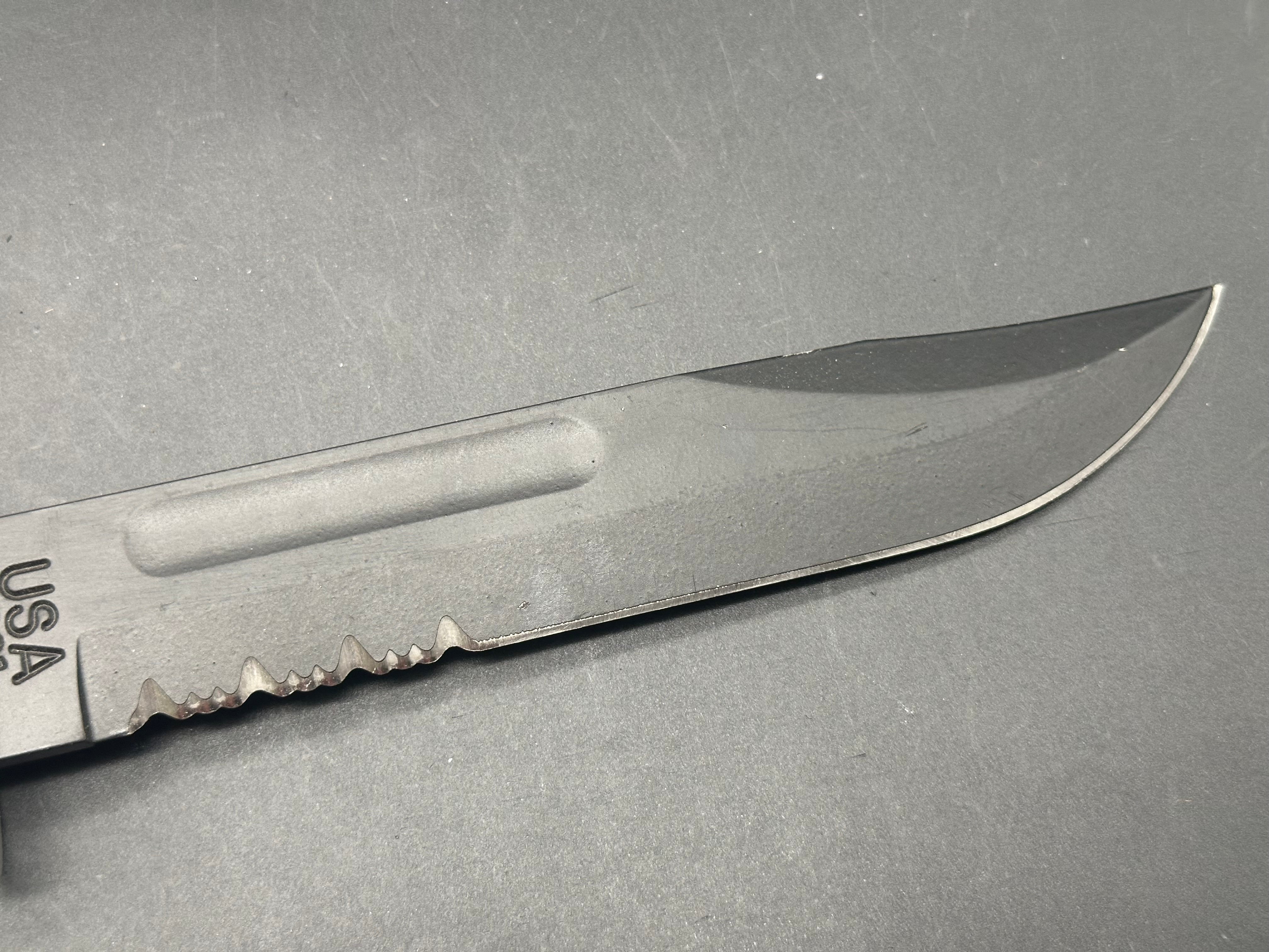 KA-BAR 1281 D2 Steel Fighting & Utility Knife - Tactical Survival, Outdoor Camping, Hunting & EDC Knife