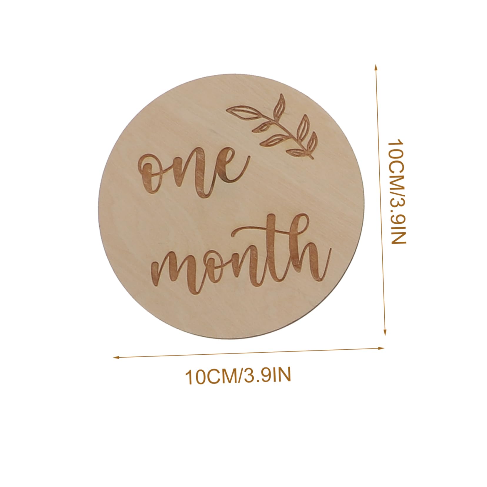 BIUDECO Wooden Baby Growth Tracker Set - Newborn Monthly Milestone Photo Cards for First Year - Perfect for Baby Showers, Nursery Decor & Monthly Photo Shoots