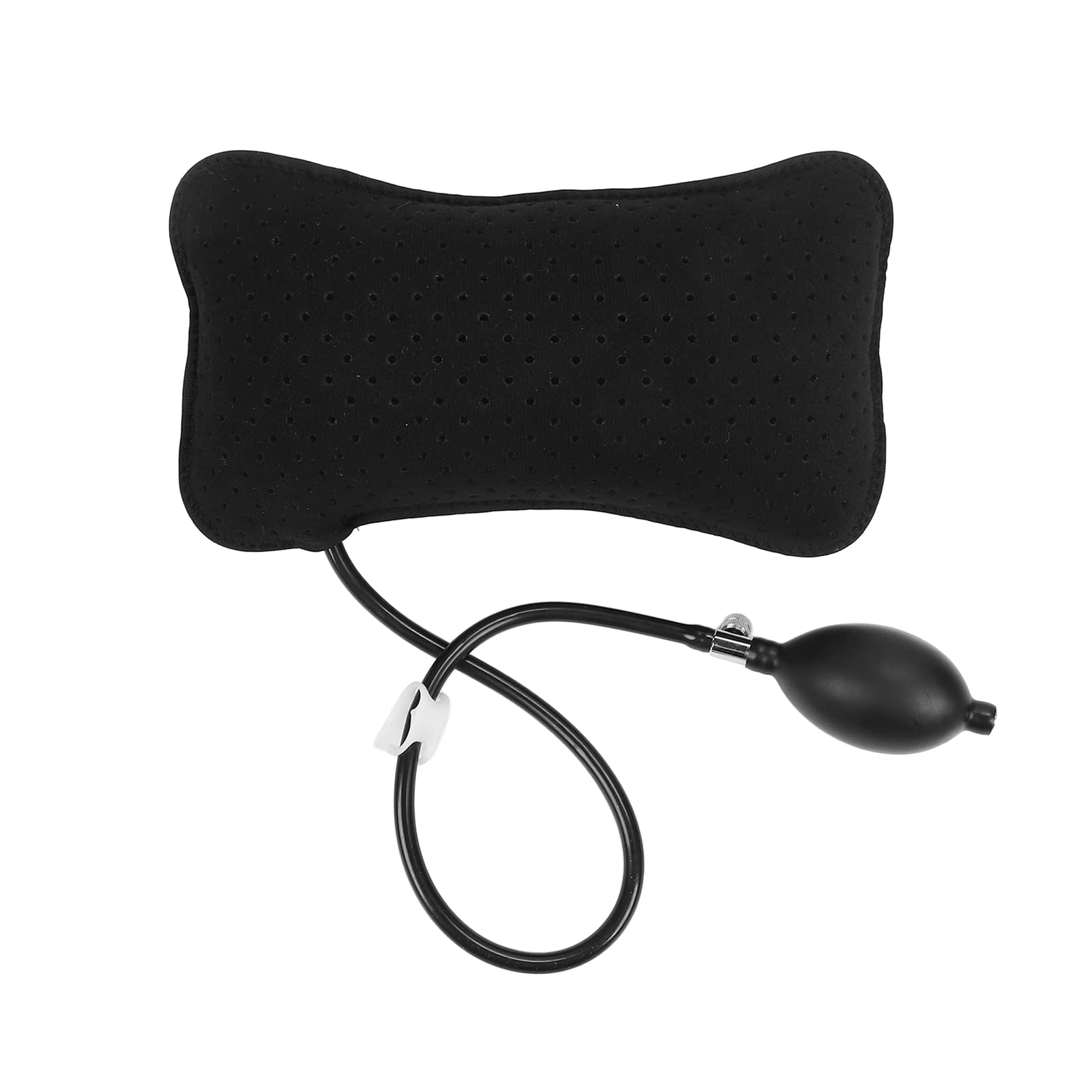 Best Inflatable Lumbar Support Pillow for Back Pain Relief - Memory Foam Travel & Car Pillow - Portable Lower Back Cushion for Office Chair, Long Driving, Sleeping & Waist Support - Ideal for Home, Work & Travel Use