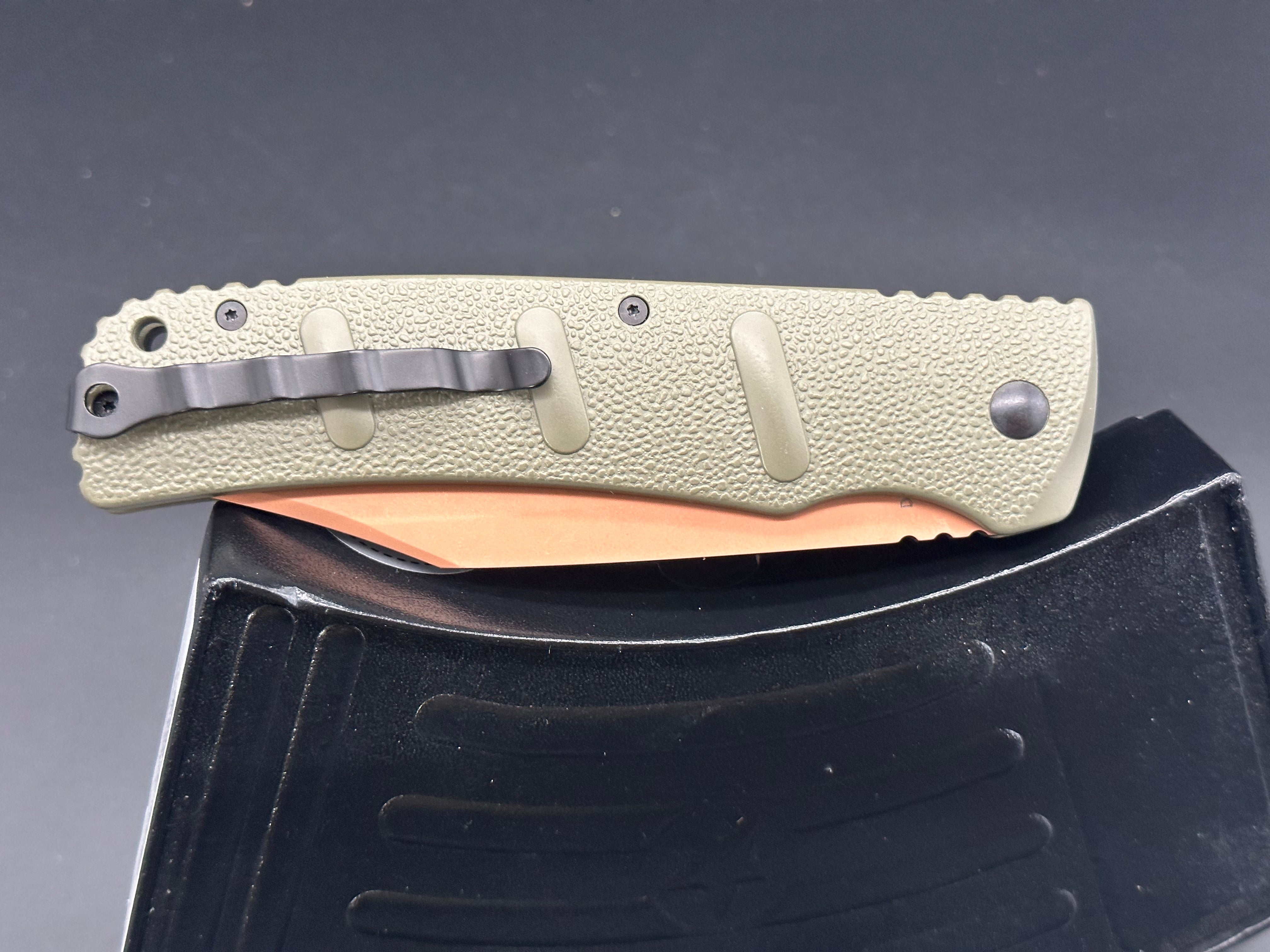 Boker XXL Kalashnikov Desert Warrior Tactical Folding Knife - Premium EDC Pocket Knife for Outdoor, Camping, Survival & Everyday Carry (EDC)