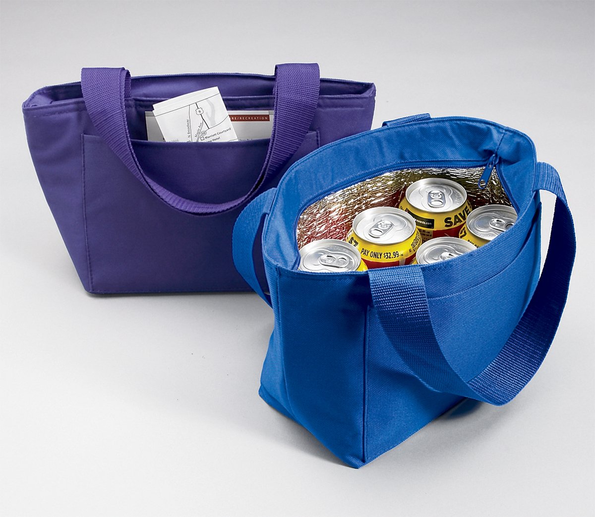 Insulated Lunch Box Tote Bag for Women & Men - Large Reusable Lunch Bag with Blue Dalmatian Print, Perfect for Work, School or Picnics | Caroline's Treasures SS4768-BU-8808