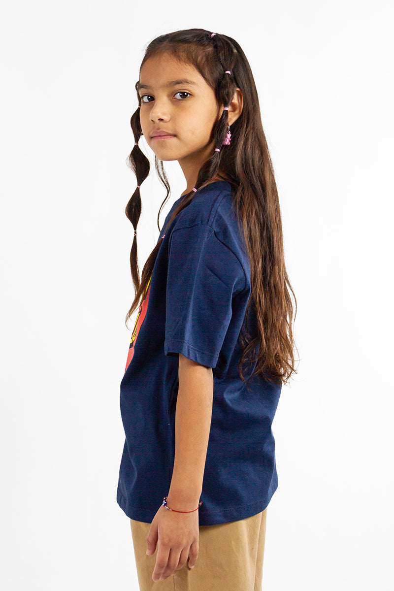 Santa Cruz Kids T-Shirt - MC Regular Print M8 Blue - Comfortable Cotton Tee for Boys & Girls - Perfect for Casual Wear, School & Playtime