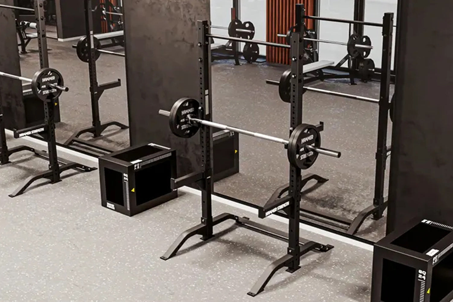 Hammer Strength HD Athletic NX Squat Stand - Heavy Duty Power Rack for Weightlifting & Strength Training - Perfect for Home Gym & CrossFit Workouts