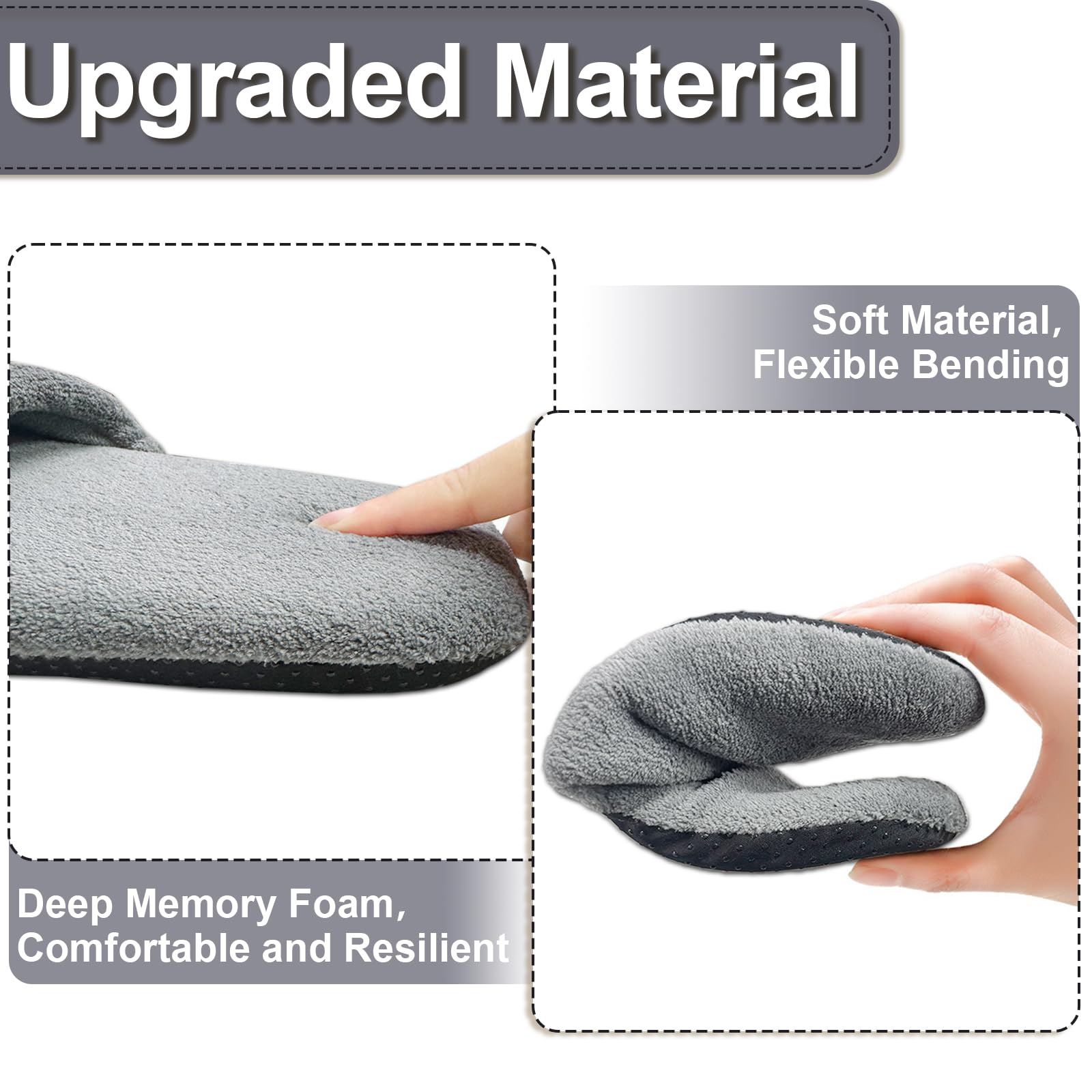 2 Pairs Disposable Slippers with Travel Bags - Large Size Comfortable Guest House Hotel Slippers for Travel, Spa, Home & Hospitality Use