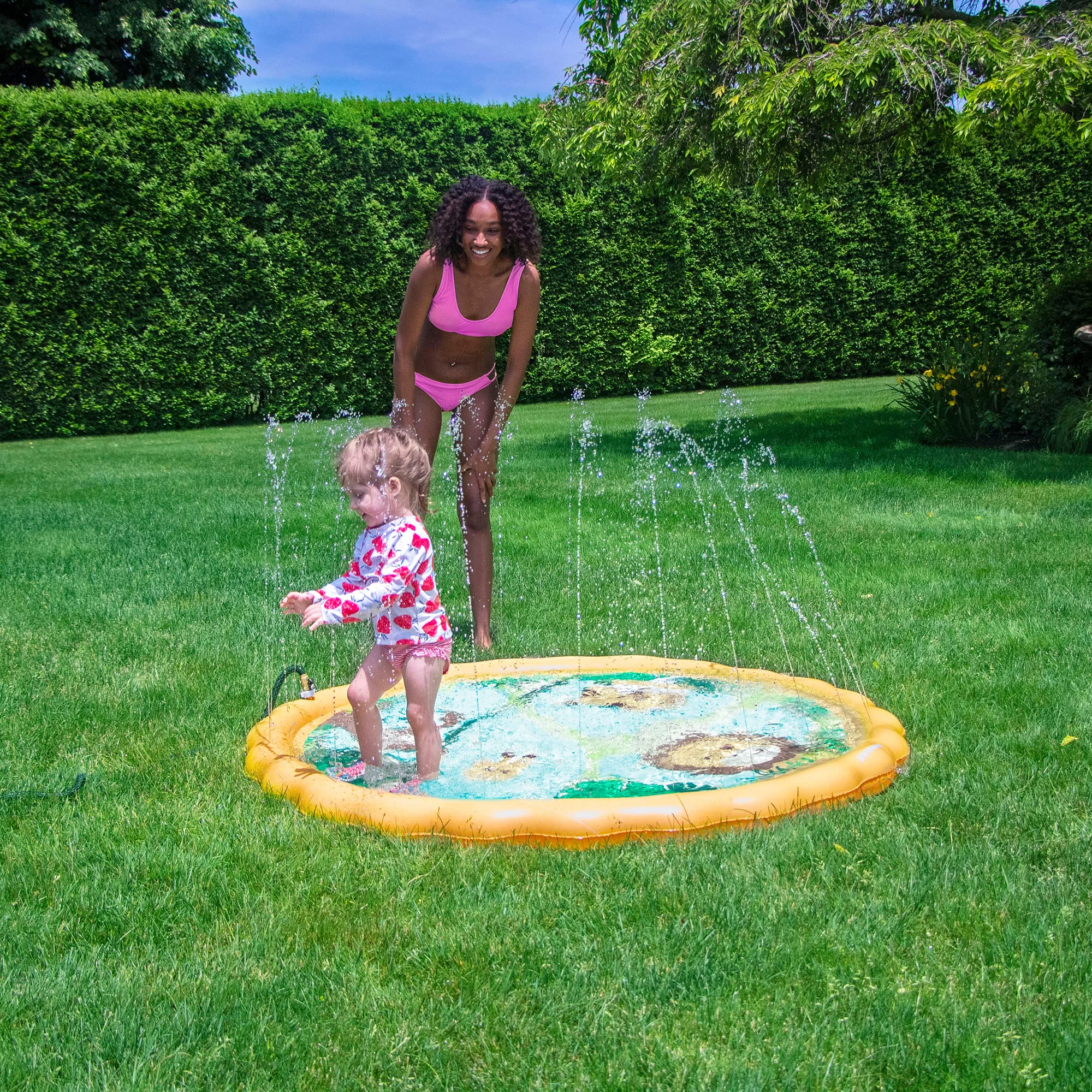 Inflatable Safari Sprinkler Mat for Kids - 60