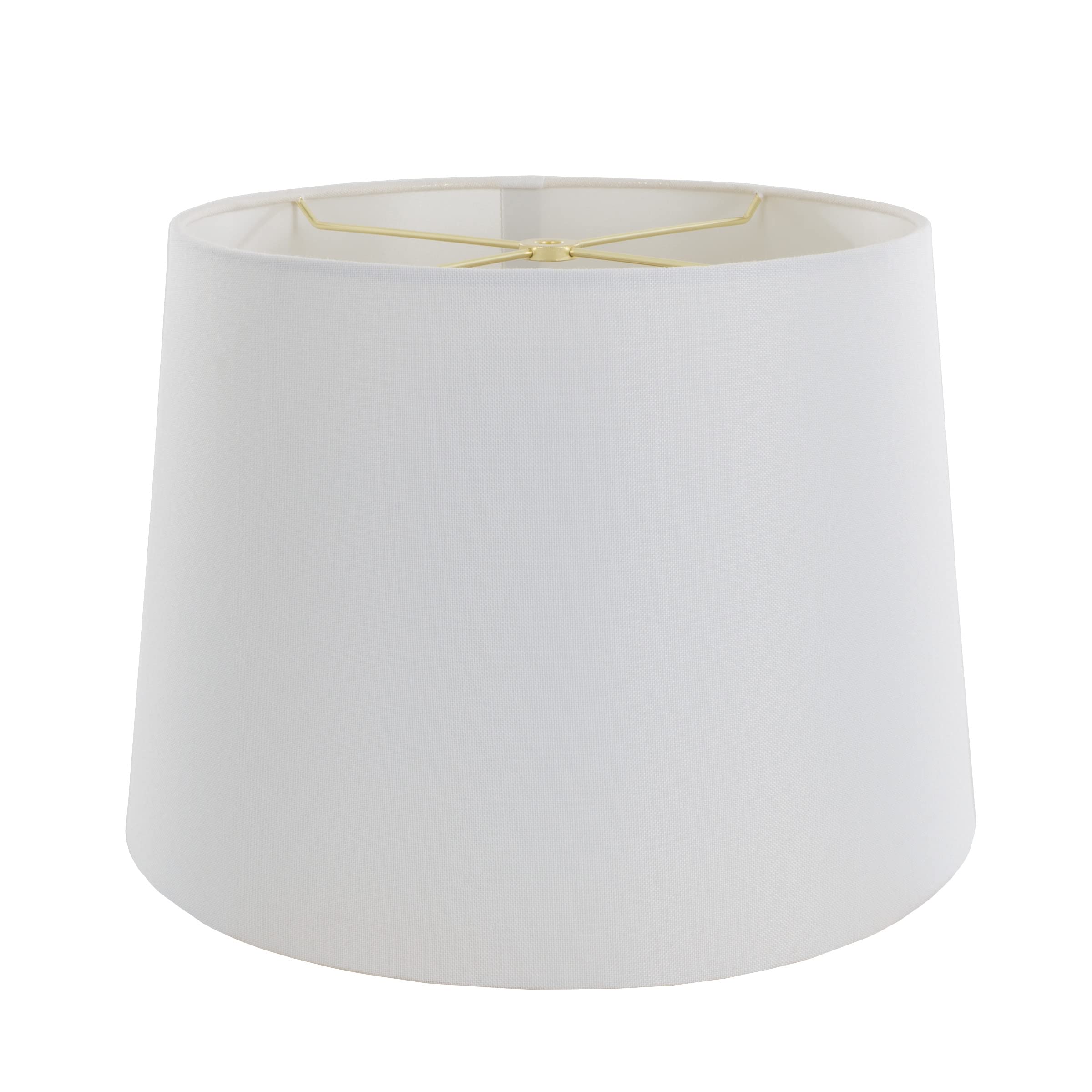 Modern Spiral Cage Table Lamps Set of 2 - Oil-Rubbed Bronze Farmhouse Style Bedside & Living Room Lighting with White Drum Shades by Lavish Home | Perfect for Nightstands, Home Office, and Cozy Reading Nooks