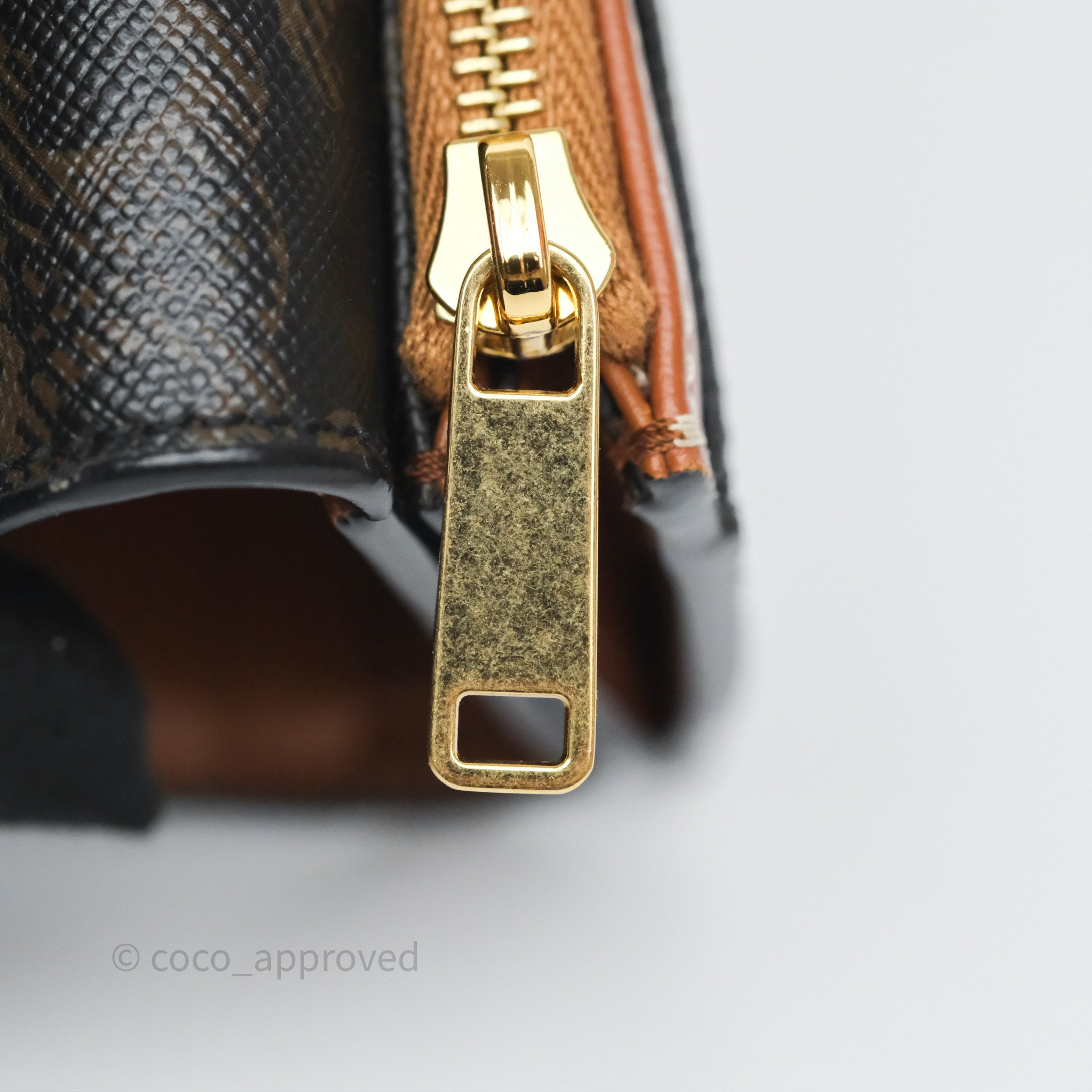 Celine Compact Wallet with Coin Pocket - Triomphe Canvas in Tan - Perfect for Everyday Use & Travel Accessories
