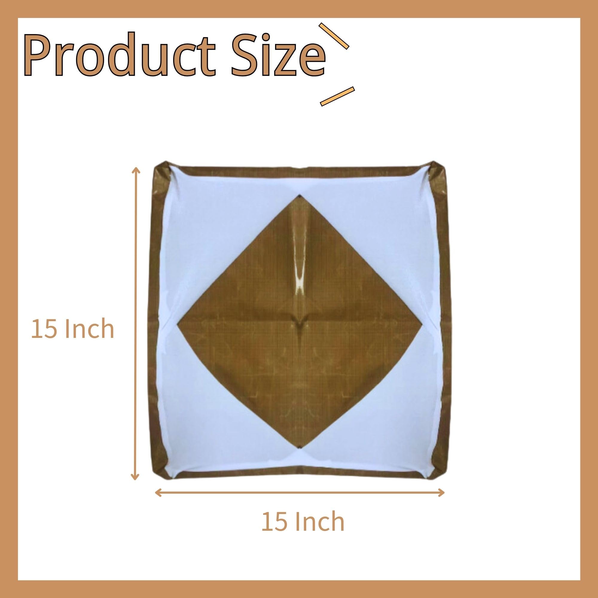 Non-Stick Teflon Sheet for Heat Press 15x15 Inch - Reusable Heat Resistant Sublimation Pressing Mat - Protect Your Heat Transfer Machine - Perfect for T-Shirts, Mugs & DIY Crafts