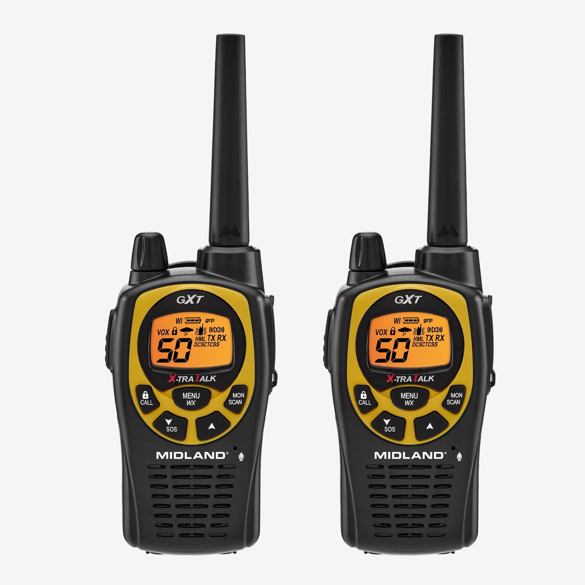 GXT1030VP4 GMRS Two-Way Radio Walkie Talkie Set (2 Pack) - Long Range 36 Miles, 22 Channels, Weather Alert - Ideal for Outdoor Adventures, Hiking, Camping & Emergency Communication