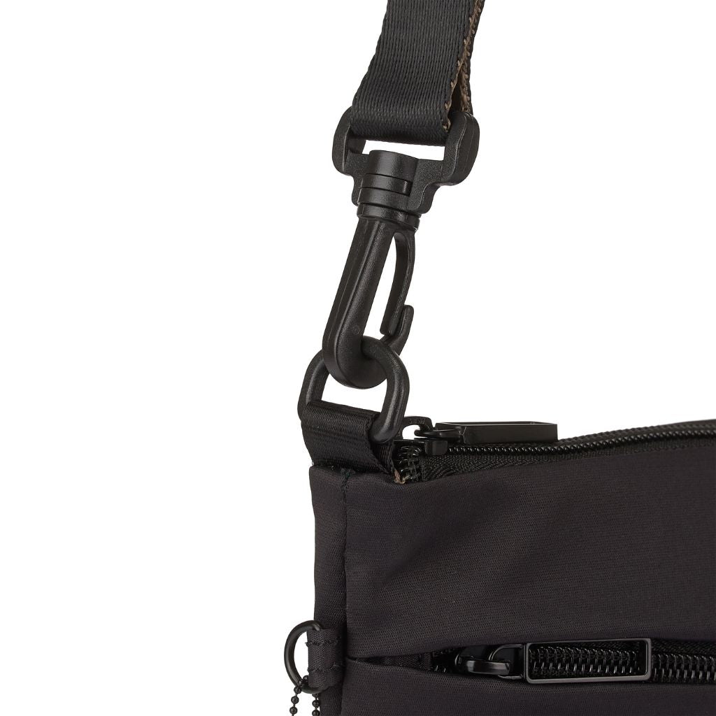 Hedgren Orbit Flat Crossbody Bag for Women - Stylish & Lightweight Black Shoulder Purse - Perfect for Travel, Work & Everyday Use