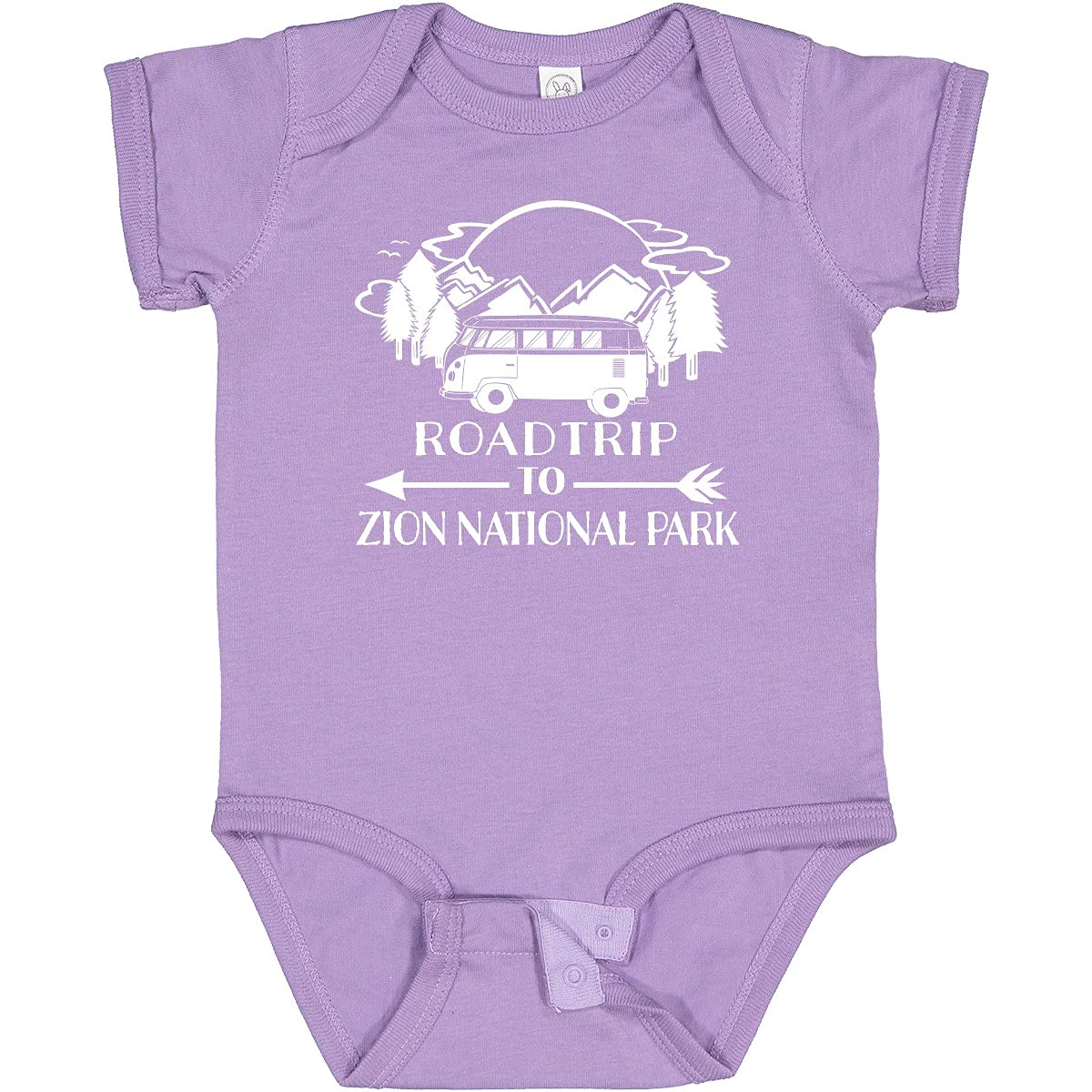 Inktastic Road Trip To Zion National Park Baby Bodysuit - Cute Travel-Themed Outfit for Infants & Toddlers - Perfect for Family Vacations, National Park Visits & Adventure Photo Shoots