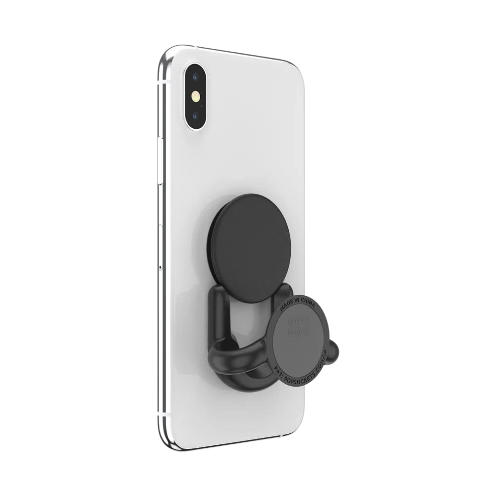 PopSockets Multi-Surface Phone Mount & Stand - Universal Phone Holder for Desk, Car & Home (Black) | Perfect for Work, Travel & Hands-Free Viewing