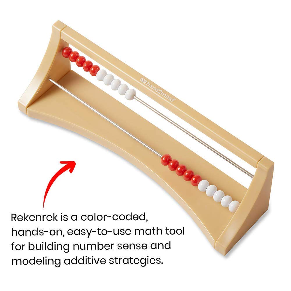 hand2mind Demonstration 20 Bead Rekenrek Classroom Set - Math Abacus for Kids, Kindergarten Counting Manipulatives, Educational Math Toys for Children (Set of 26) - Perfect for Homeschooling & Classroom Math Activities