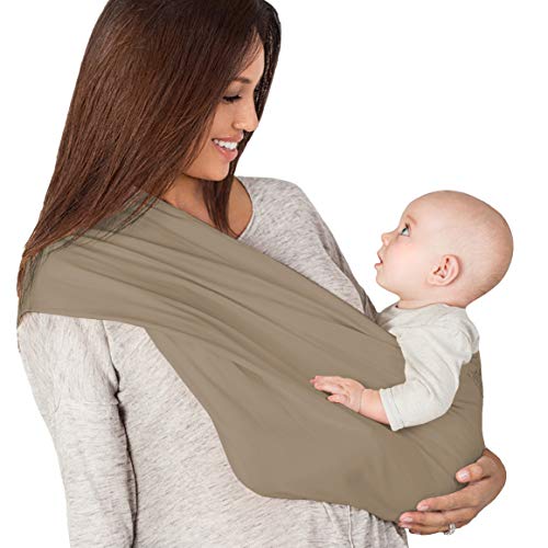 Organic Khaki Baby Carrier - Soft & Breathable New Native Wrap for Infants (Small) | Perfect for Hands-Free Parenting, Outdoor Walks & Errands