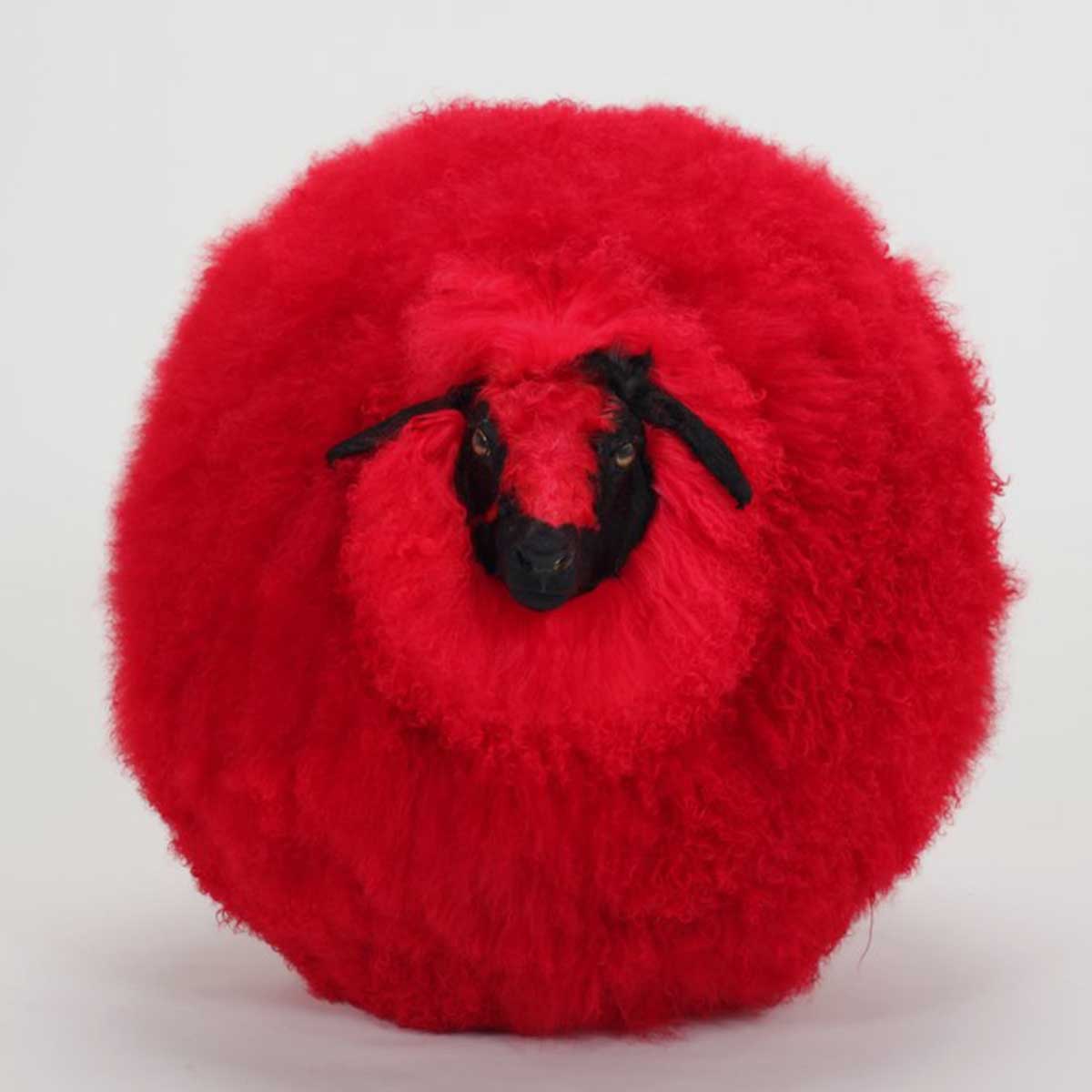 Inflatable Red Dyed Sheep - Fun Party Decoration for Halloween, Christmas & Birthday Celebrations