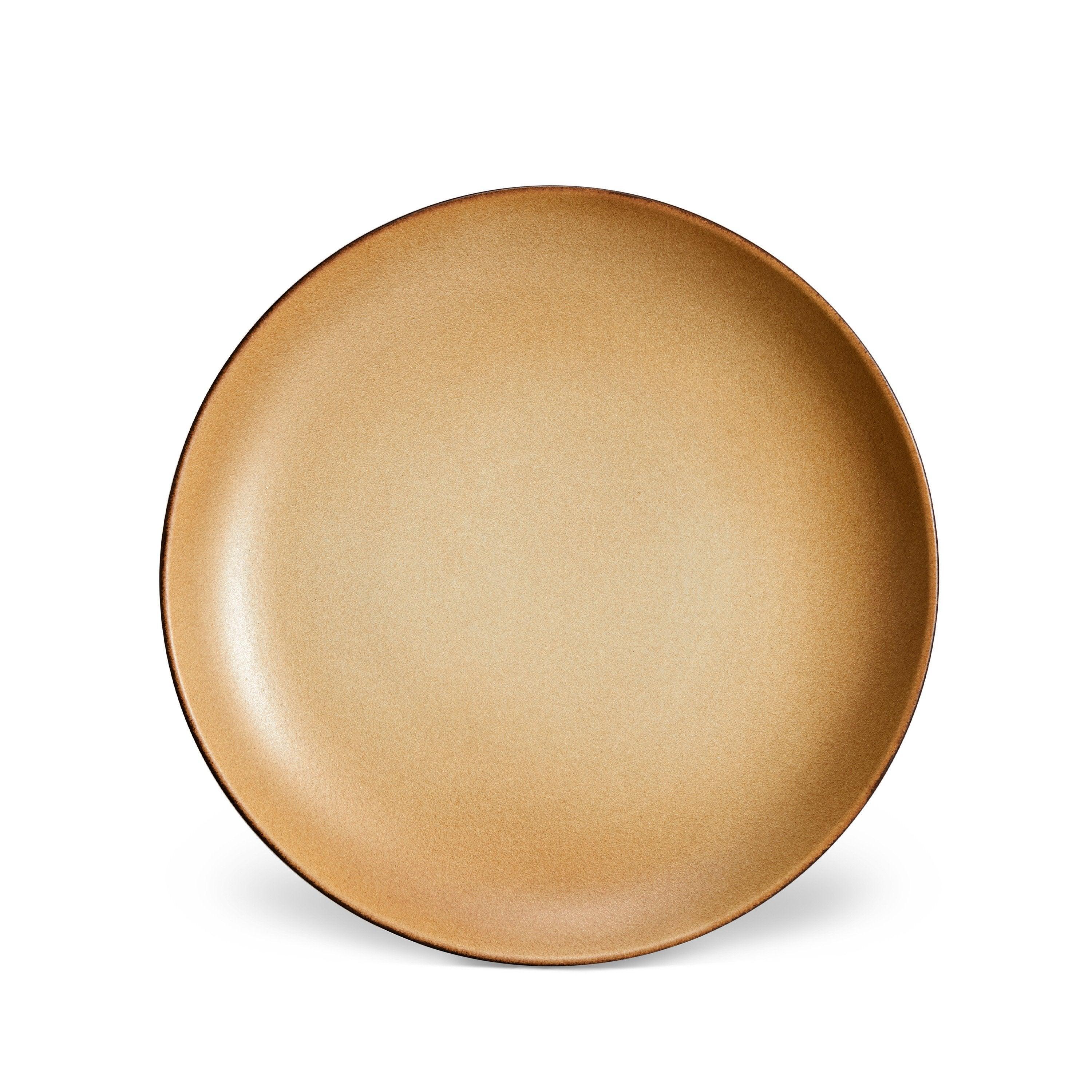 Premium Terra Dinner Plate Set - Handcrafted Leather-Trimmed Stoneware for Elegant Dining & Home Decor | Perfect for Dinner Parties, Weddings & Rustic Table Settings