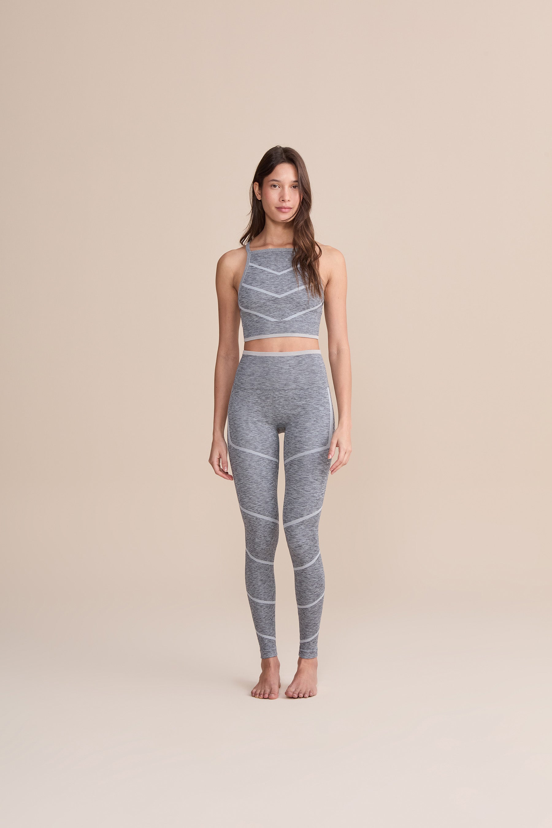 Flextex Seamless Racerback Sports Bra for Women - High Support Workout Top for Running, Yoga & Gym - Breathable Comfortable Athletic Shirt
