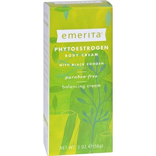 Emerita Phytoestrogen Body Cream for Women - Natural Menopause Relief, 2 oz (Pack of 5) | Hormone Balance, Dry Skin Moisturizer for Night & Day Use