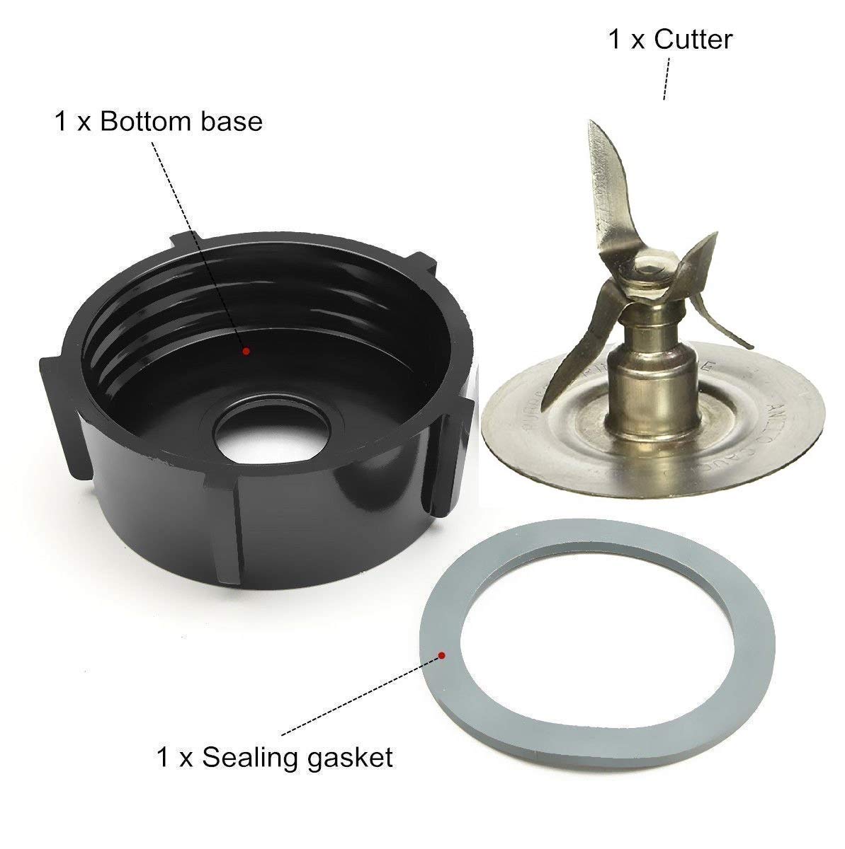 Tabakh Osterizer Replacement Blender Blade Base Cap - Small Silver Bottom Cutter for Countertop Blenders - Perfect for Smoothies, Juicing & Food Prep