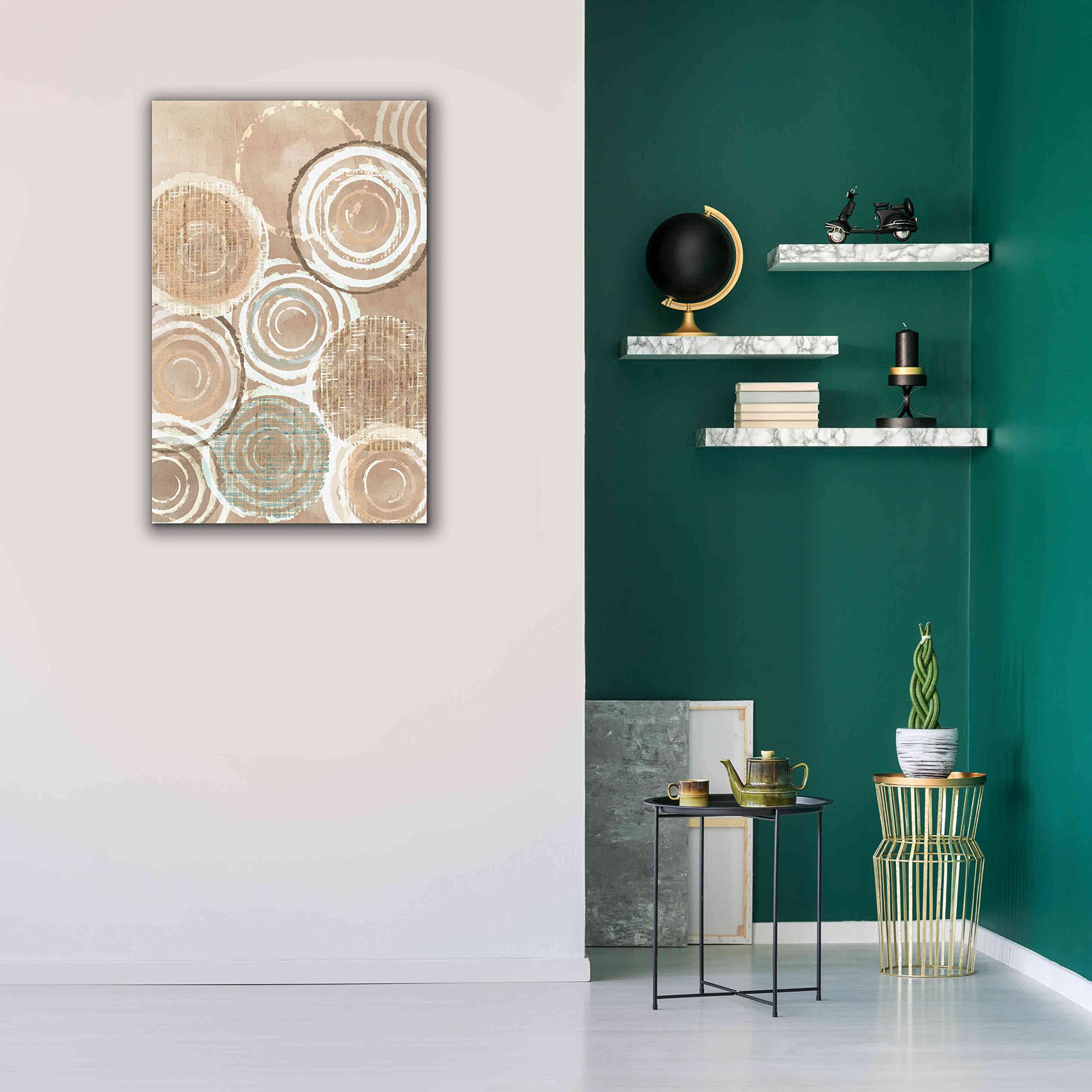 Epic Graffiti 'Woven Baskets IV' by Flora Kouta - 26x40 Inch Giclee Canvas Wall Art Print - Modern Home Decor for Living Room, Bedroom & Office